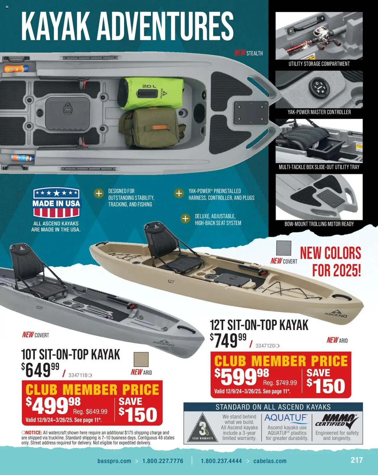 Cabela's Saltwater Specialist 25 - valid from 01.01.2025 | Page: 217 | Products: Box, Kayak