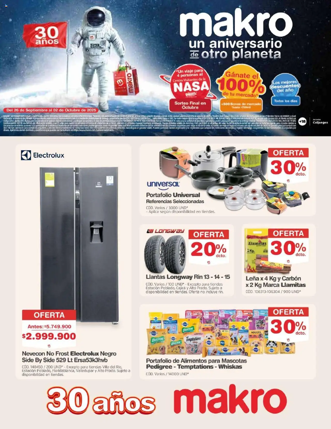 Makro revista - valida desde el 26.09.2025 | Página: 1 | Productos: Caso, Juego