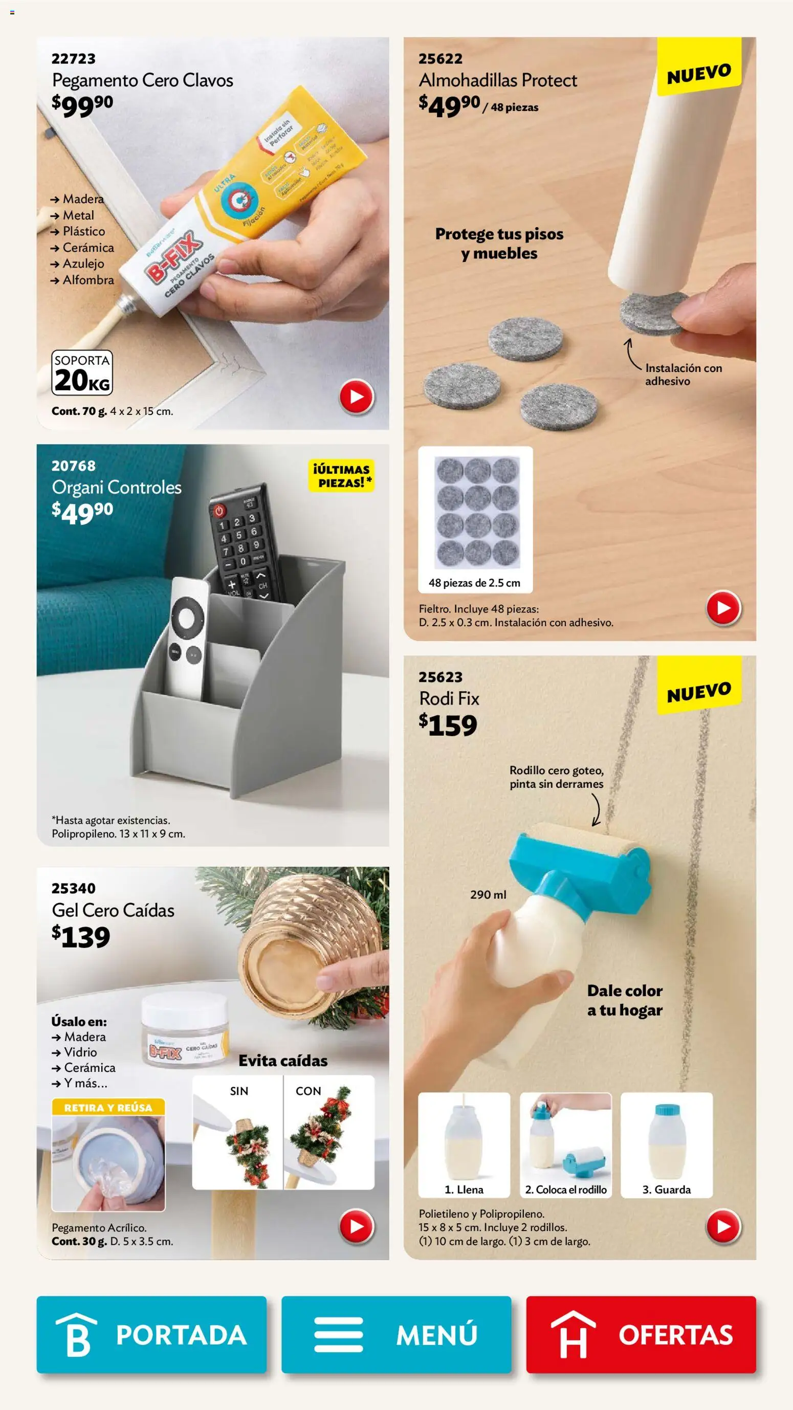 Nuevas ofertas de Betterware válidas en toda la República Mexicana desde el 01.12.2025. ¡Encuentra las mejores ofertas en Betterware campaña 12 2025! | Página: 29 | Productos: Pegamento, Alfombra, Rodillo