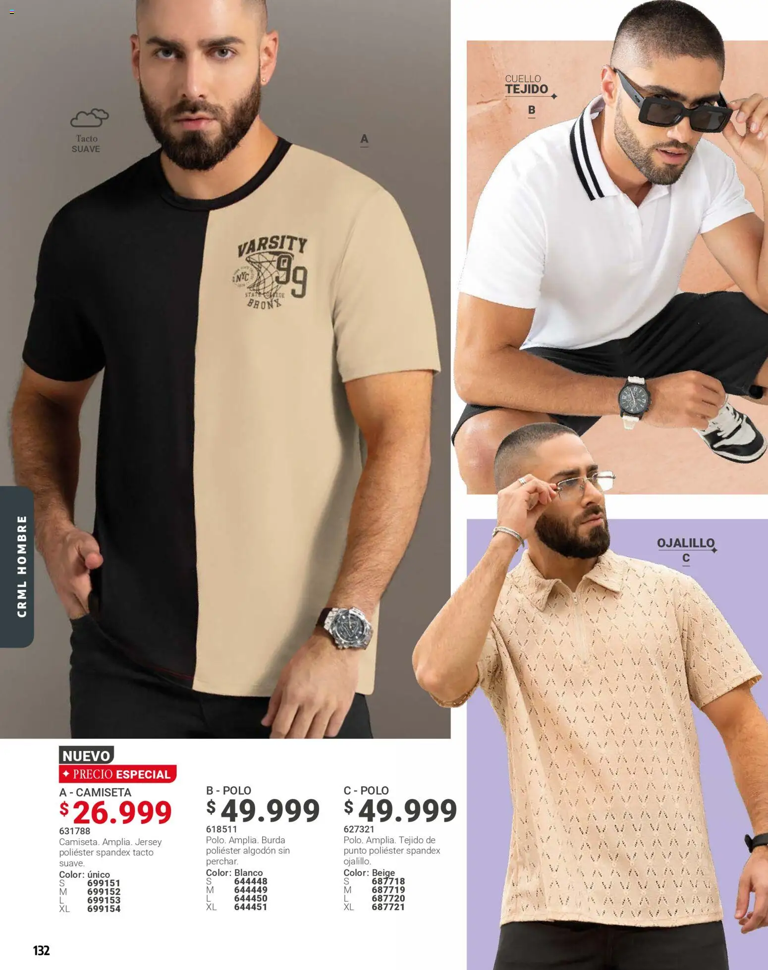 Carmel revista - valida desde el 01.01.2026 | Página: 132 | Productos: Algodón, Camiseta, Cuello