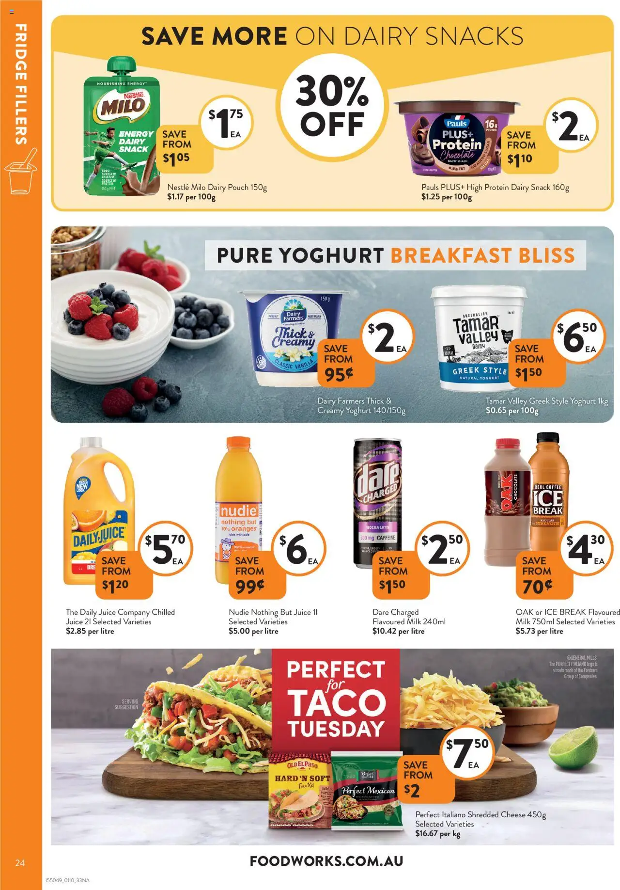 Foodworks catalogue - valid from 01.10.2025 | Page: 24 | Products: Chocolate, Oranges, Sugar, Fridge