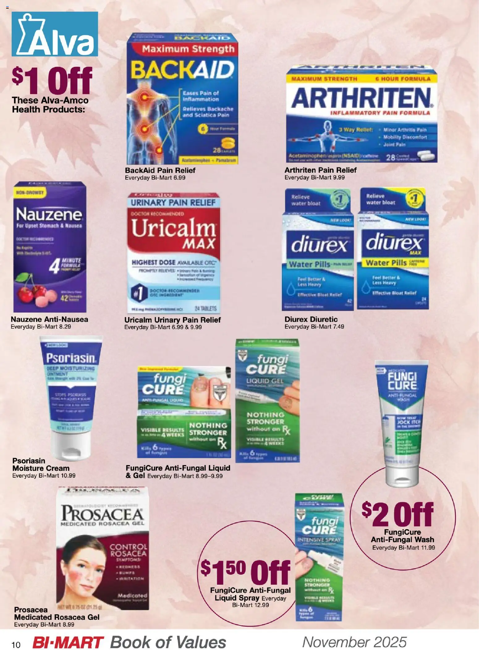 Bi-Mart November Health & Beauty Book of Values - valid from 01.11.2025 | Page: 10 | Products: Cream, Water