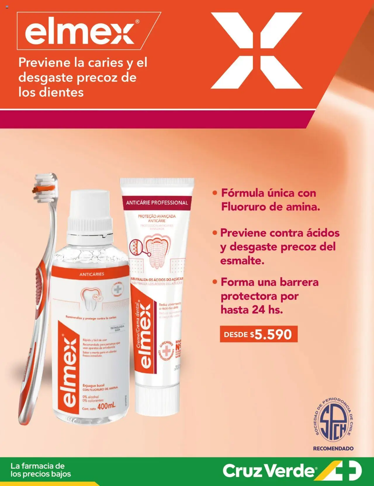 Bucal Pro Elmex Cruz Verde │ válido desde el 01.08.2025 | Página: 3 | Productos: Enjuague bucal, Azucar