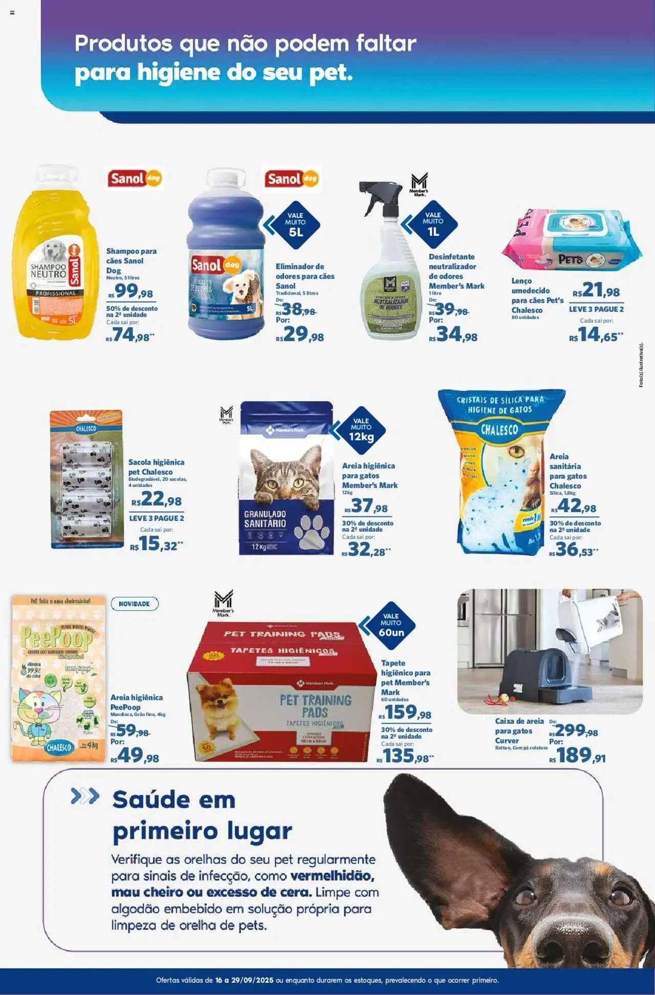 Sam's Club Folheto - válido de 16.09.2025 | Página: 6 | Produtos: Caixa, Tapete, Pá, Desinfetante