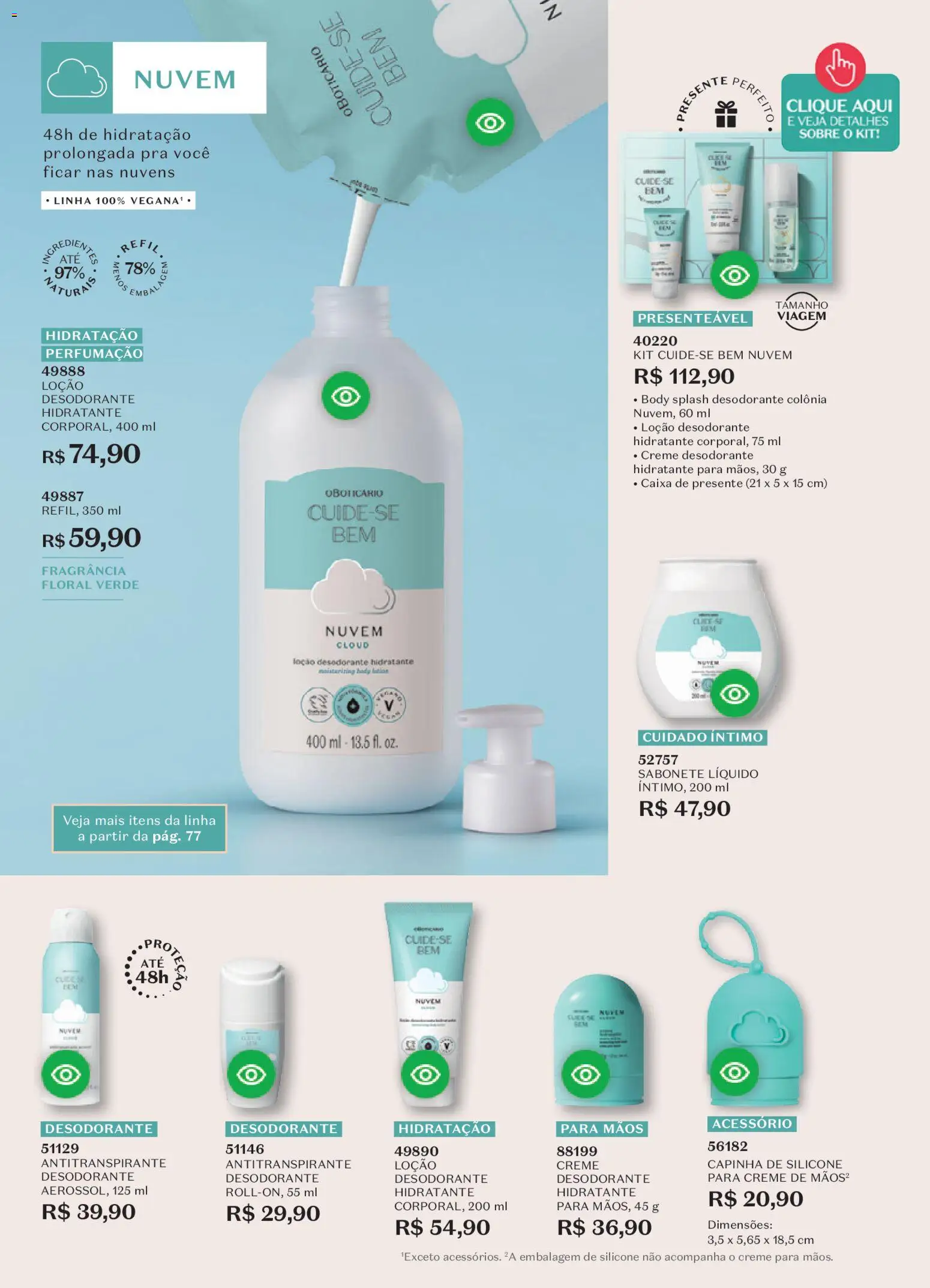 O Boticário Folheto - válido de 02.03.2026 | Página: 76 | Produtos: Fragrância, Desodorante, Creme, Sabonete