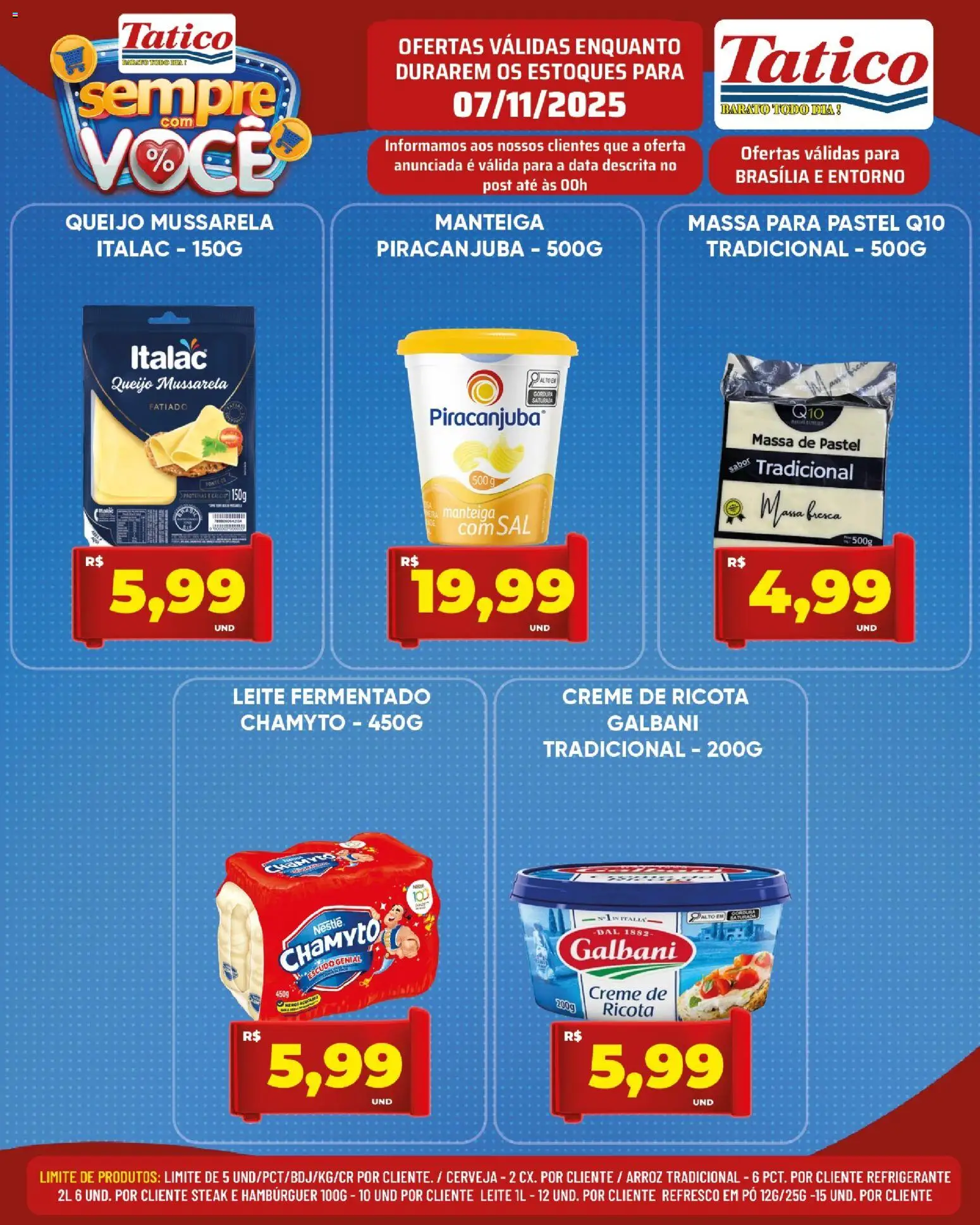 Tatico Folheto - válido de 07.11.2025 | Página: 8 | Produtos: Pó, Refresco, Ricota, Refrigerante