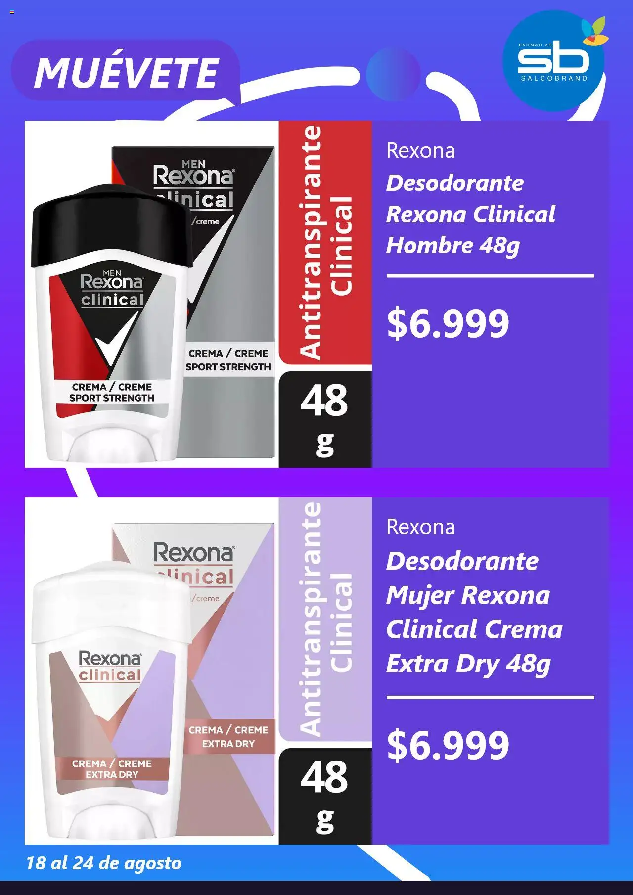 Salcobrand ofertas  │ válido desde el 18.08.2025 | Página: 4 | Productos: Desodorante, Antitranspirante, Crema