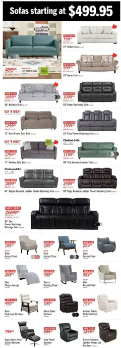 Preview of The Brick - Black Friday  from shop The Brick valid from 02.12.2025 | Page: 3 | Products: Bed, Sofa, Chair