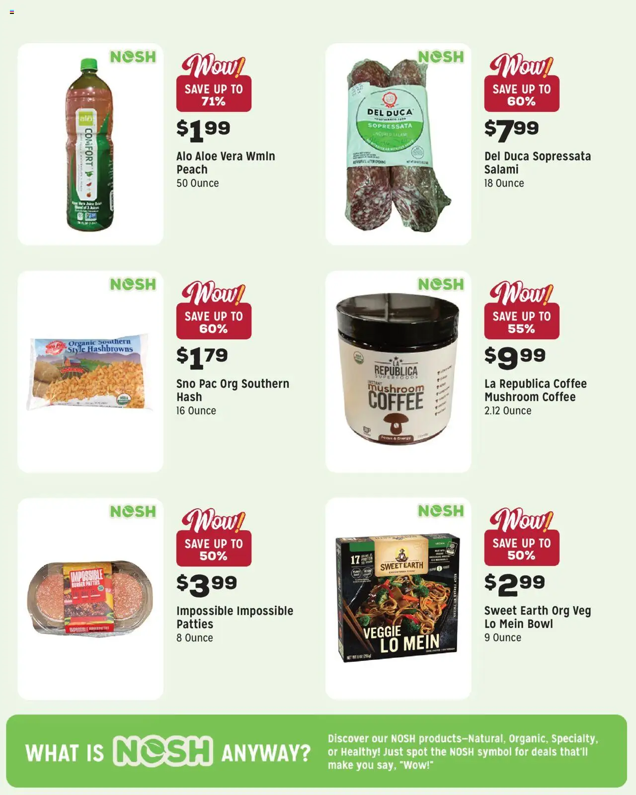 Grocery Outlet Weekly - MD - valid from 06.08.2025 | Page: 3 | Products: Coffee, Salami, Aloe Vera, Peach