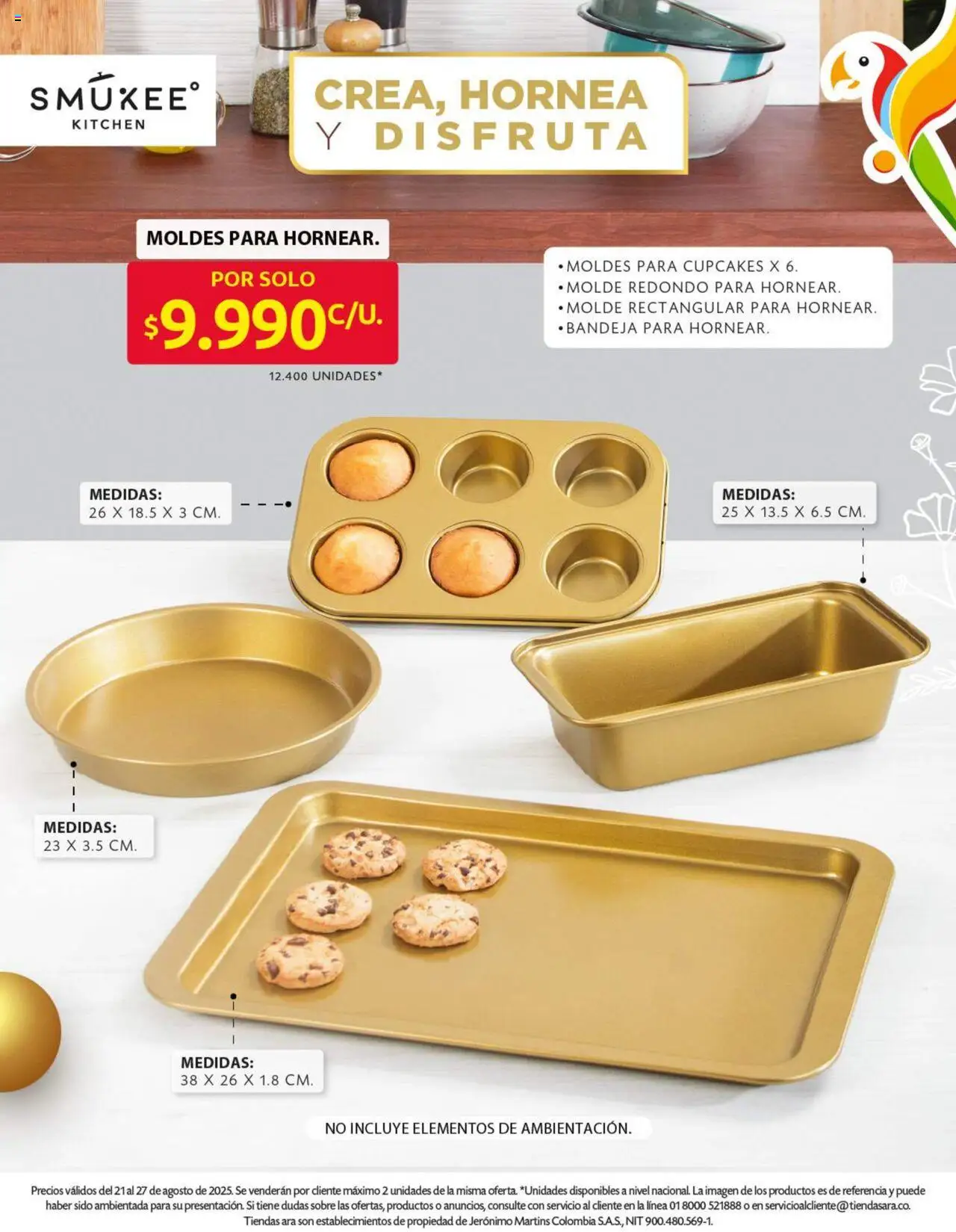 Ara revista - valida desde el 21.08.2025 | Página: 3 | Productos: Bandeja, Sobre, Molde