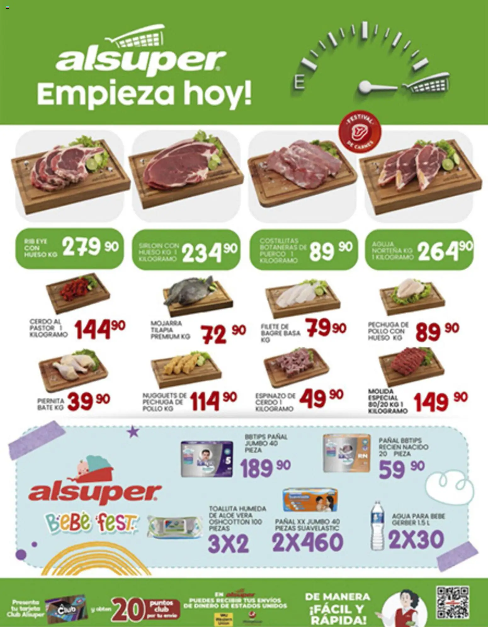 Nuevas ofertas de Alsuper válidas en toda la República Mexicana desde el 02.01.2026. ¡Encuentra las mejores ofertas en Alsuper folleto Saltillo! | Página: 8 | Productos: Pollo, Agua, Cerdo