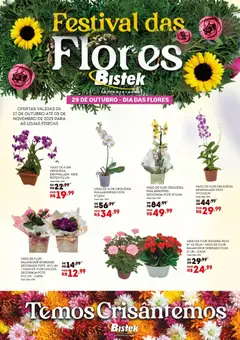 Bistek Supermercados - Ofertas Festival das Flores - Pré-Visualização do folheto da loja Bistek Supermercados, válido de 27.10.2025