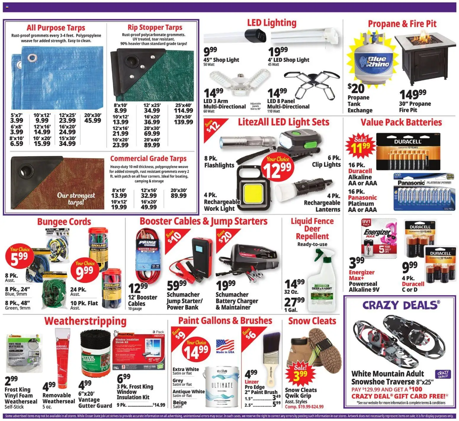 Ocean State Job Lot Weekly Ad - valid from 15.01.2026 | Page: 3 | Products: Brush, Cable, Power Bank, Cutter