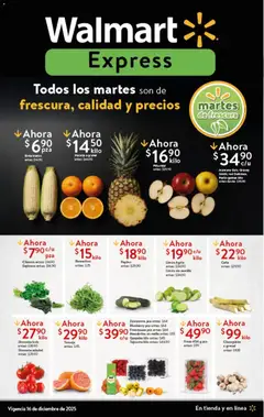 Vista previa de Walmart Express folleto Ofertas, nuevo folleto de la tienda, válido en México a partir del 16.12.2025