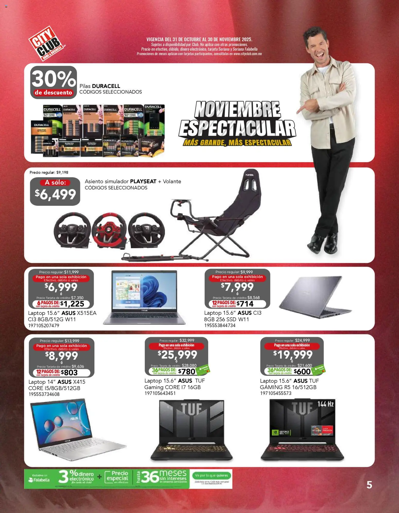 Nuevas ofertas de City Club válidas en toda la República Mexicana desde el 31.10.2025. ¡Encuentra las mejores ofertas en City Club Buen Fin! | Página: 5 | Productos: Pilas