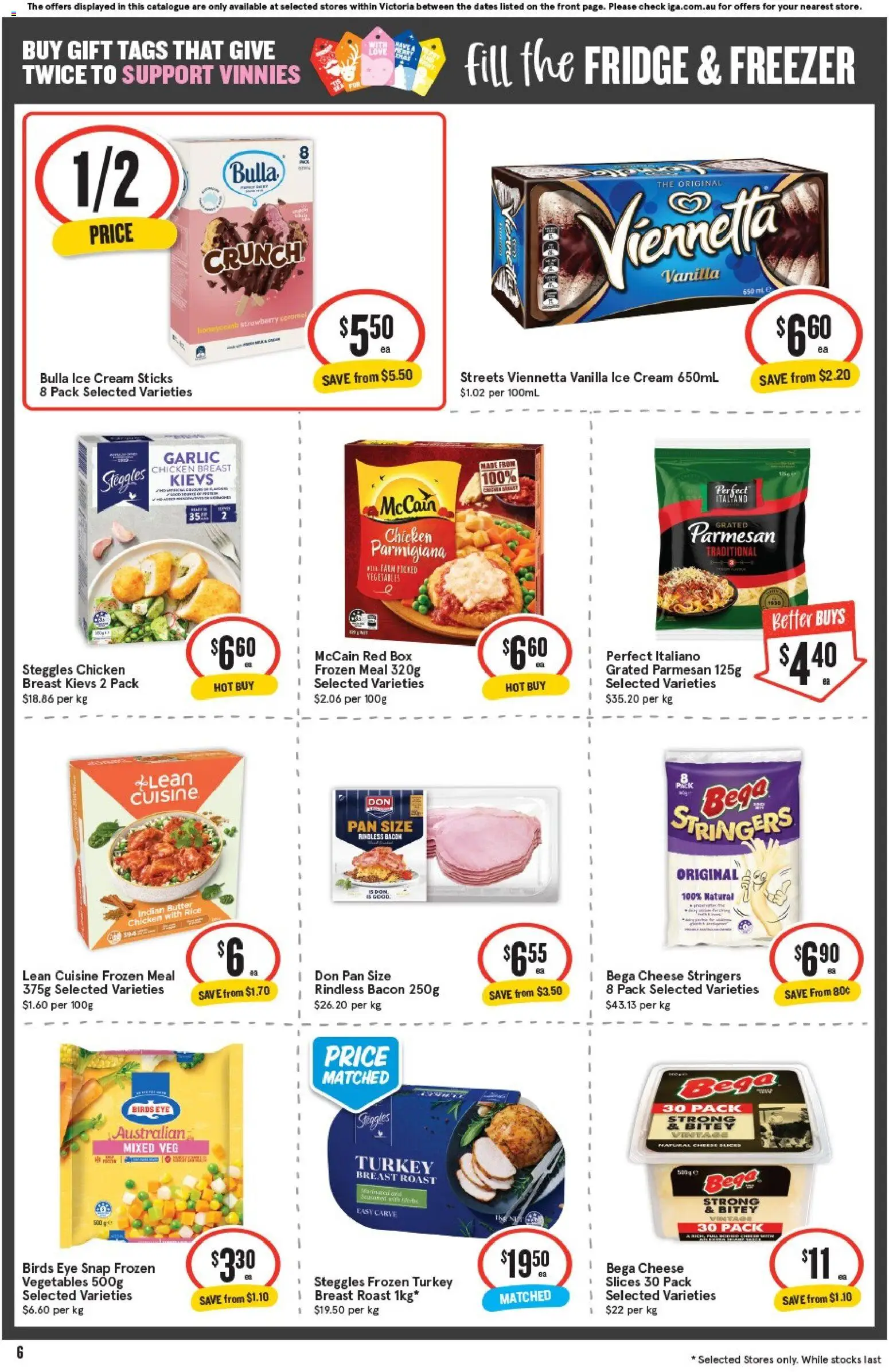 IGA catalogue - valid from 19.11.2025 | Page: 7 | Products: Bacon, Cheese, Ice cream, Garlic
