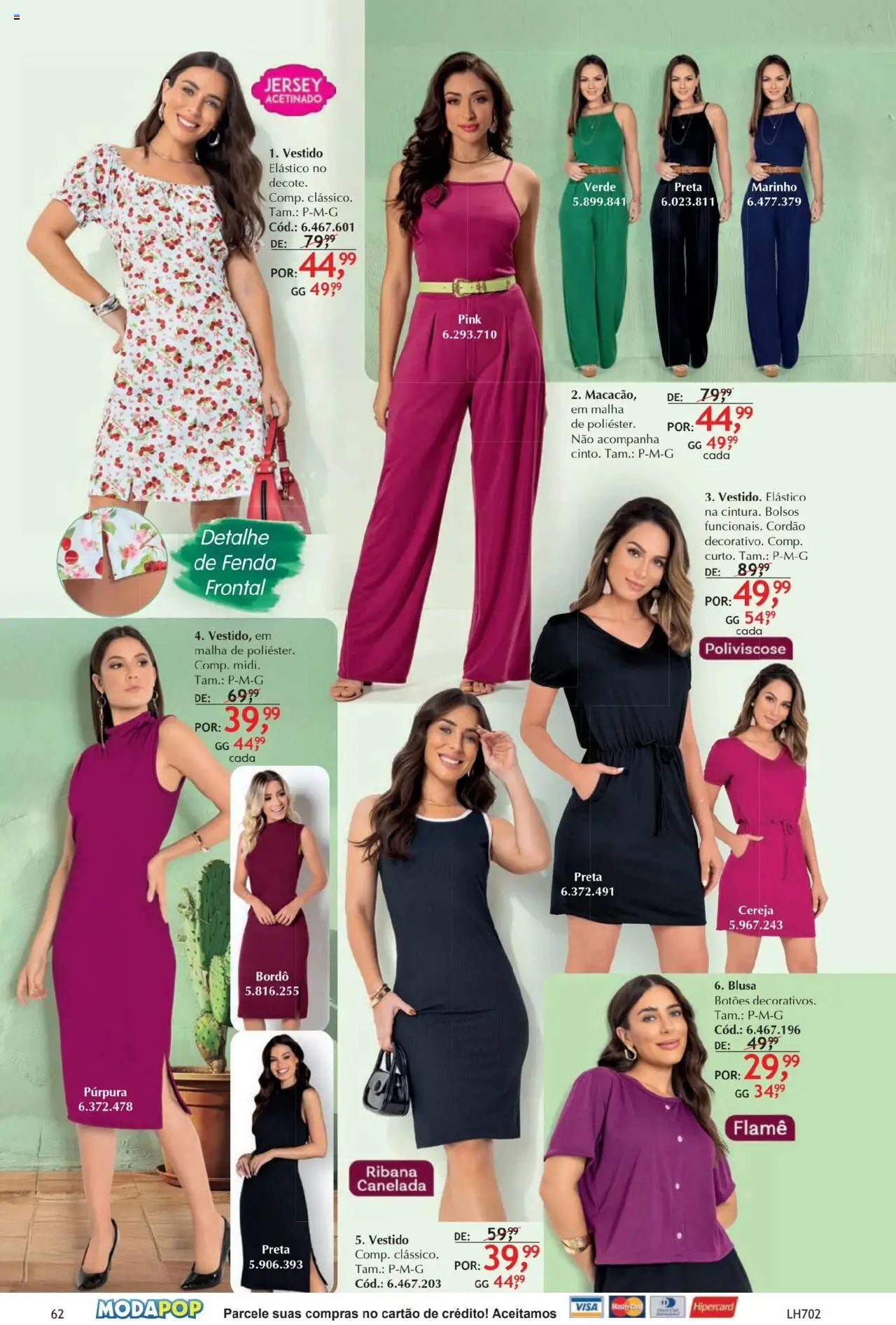 Quatro Estações Folheto - válido de 01.10.2025 | Página: 62 | Produtos: Cereja, Blusa, Vestido