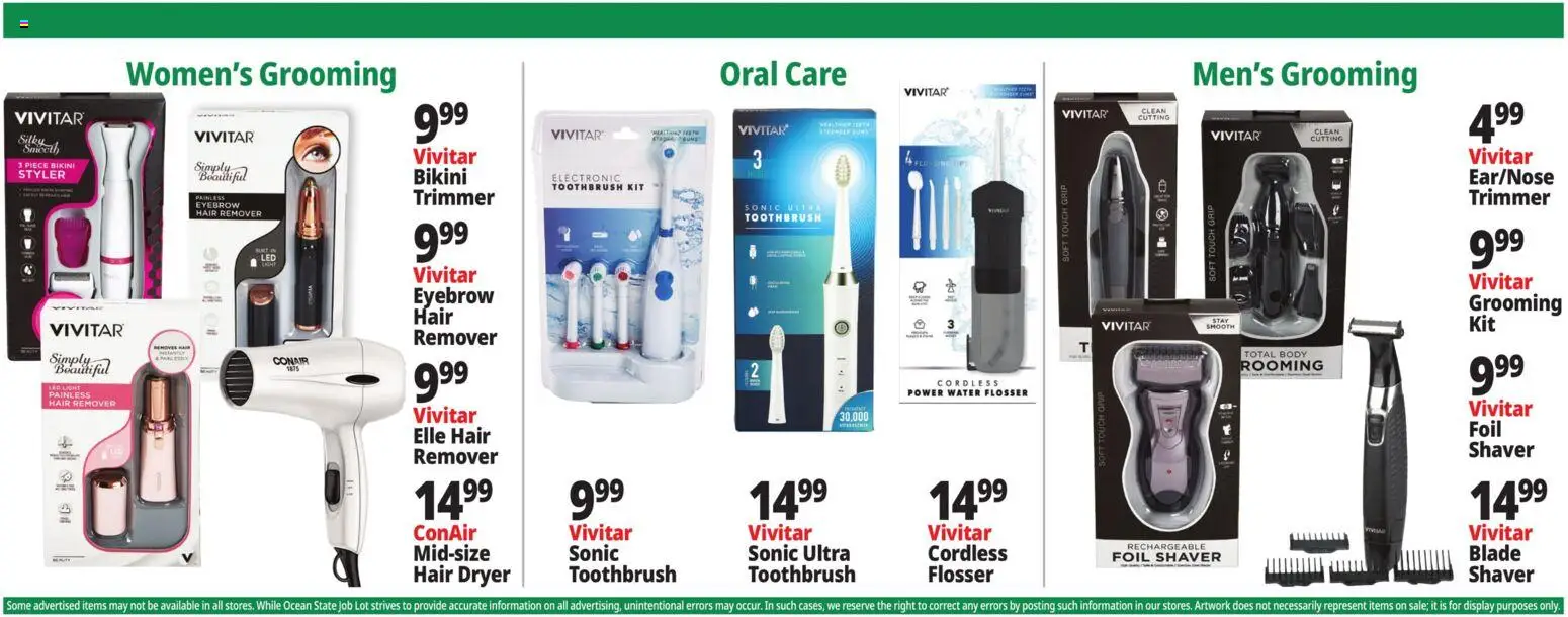 Ocean State Job Lot Weekly Ad - valid from 18.12.2025 | Page: 24 | Products: Trimmer, Eyebrow, Hair dryer, Dryer