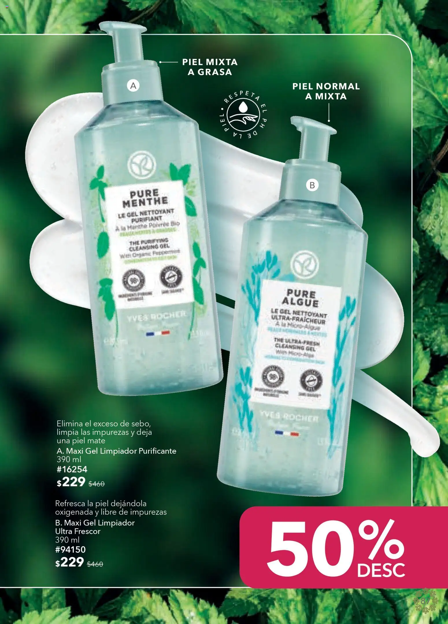 Nuevas ofertas de Yves Rocher válidas en toda la República Mexicana desde el 19.11.2025. ¡Encuentra las mejores ofertas en Yves Rocher campaña 16 2025! | Página: 89 | Productos: Limpiador, Mate