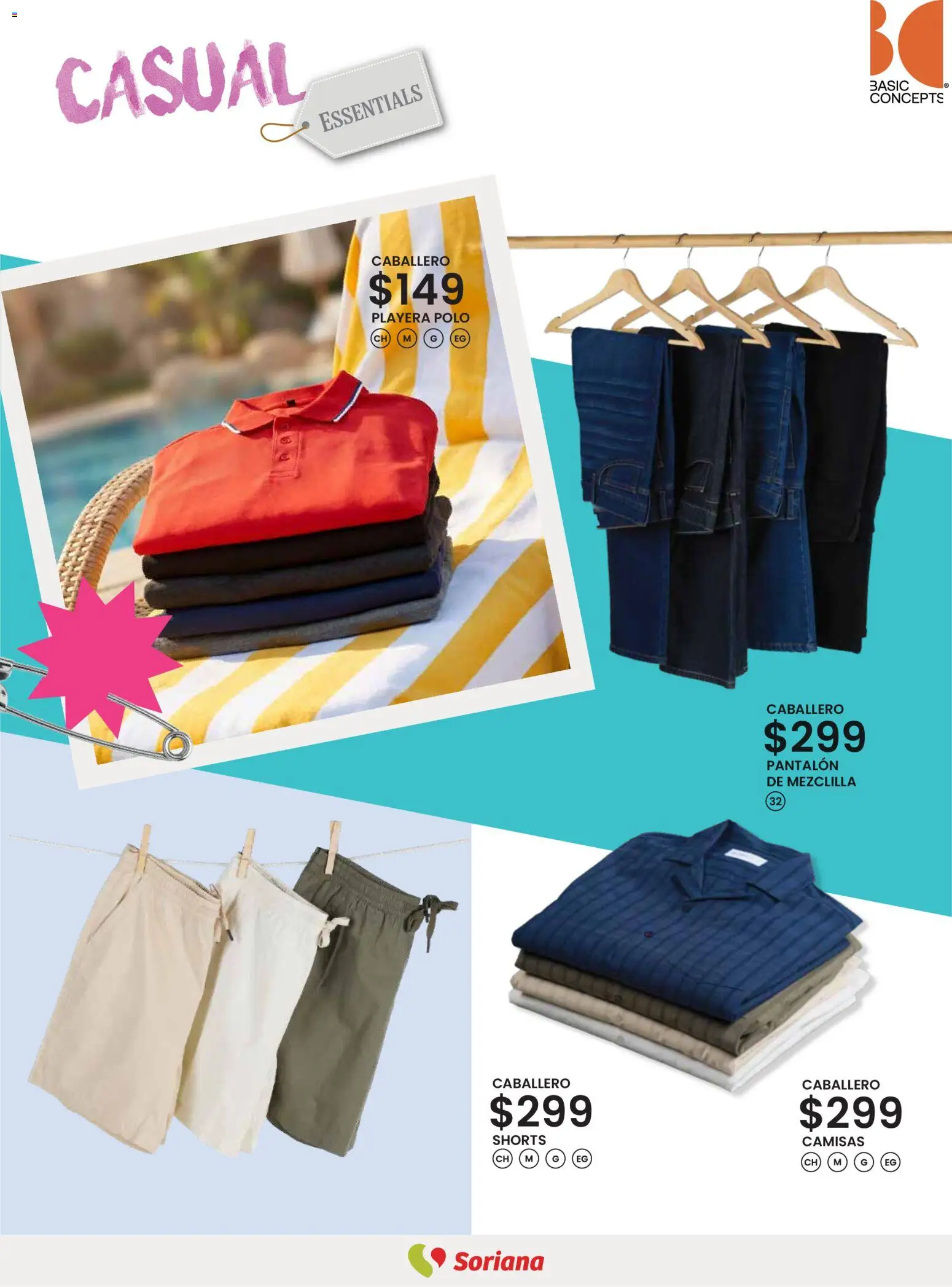 Nuevas ofertas de Soriana válidas en toda la República Mexicana desde el 12.03.2026. ¡Encuentra las mejores ofertas en Soriana - Catálogo Primavera Verano Híper Nacional! | Página: 17 | Productos: Playera