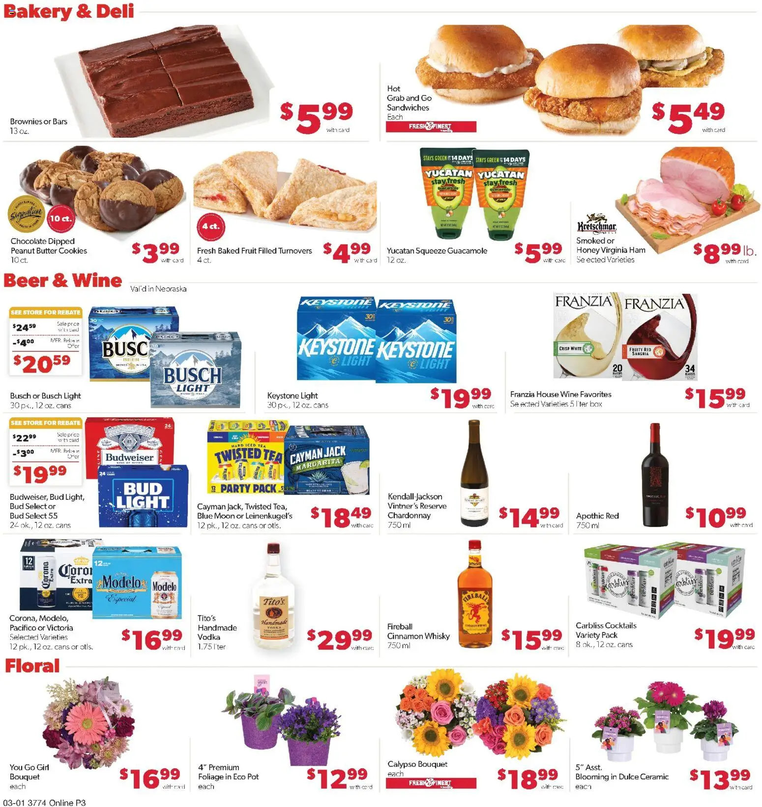 Family Fare Weekly Ad - valid from 01.03.2026 | Page: 9 | Products: Bakery, Butter, Chocolate, Cookies