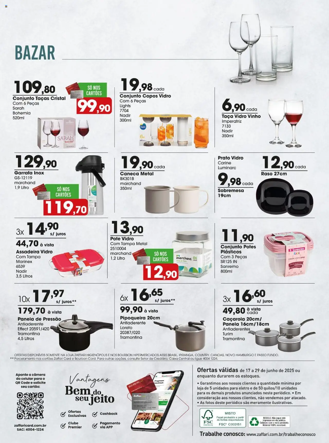 Zaffari Folheto - válido de 17.06.2025 | Página: 22 | Produtos: Pipoqueira, Bourbon, Copos, Câmera