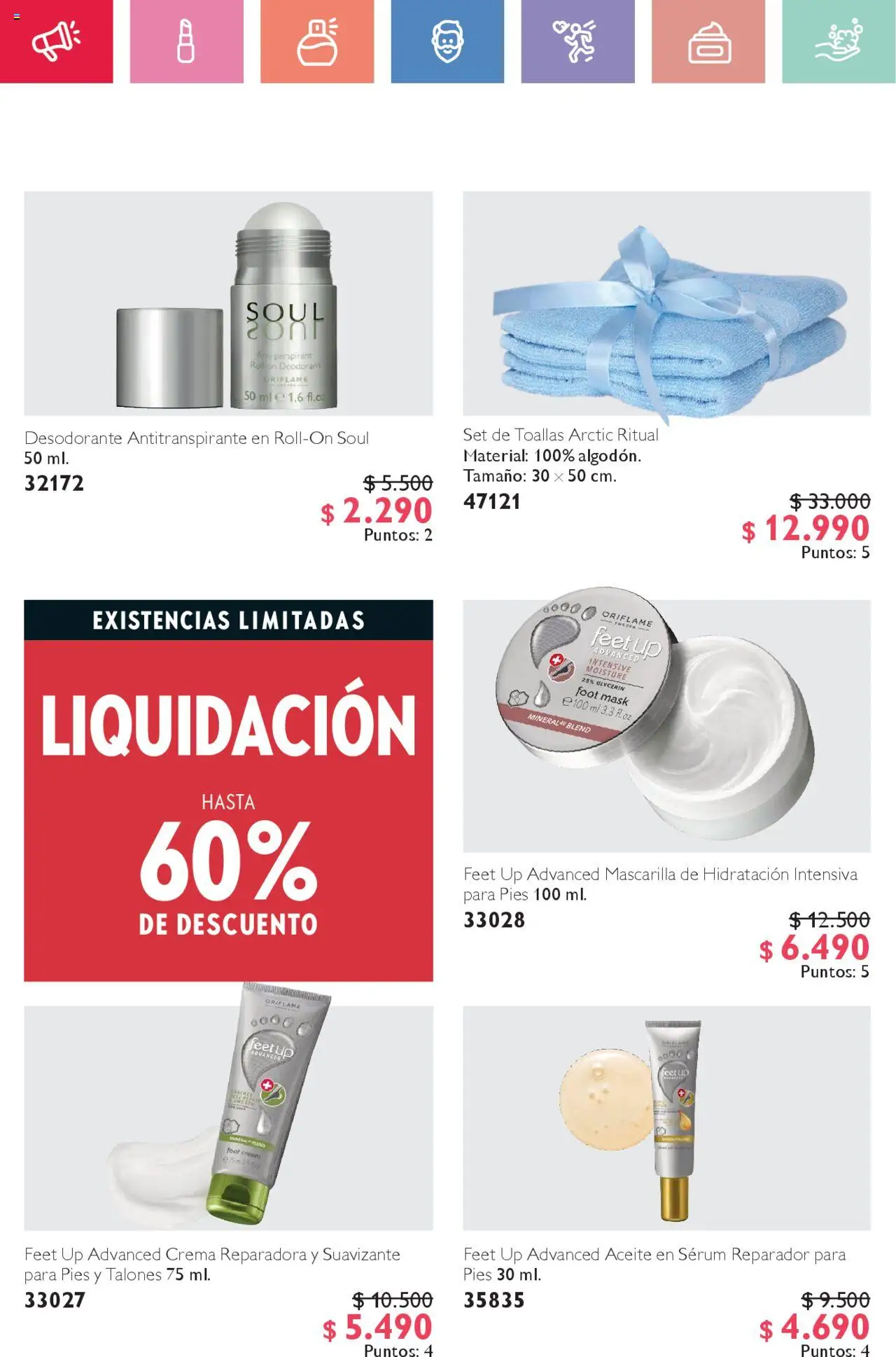 Oriflame catálogo │ válido desde el 02.08.2025 | Página: 70 | Productos: Desodorante, Antitranspirante, Aceite, Crema