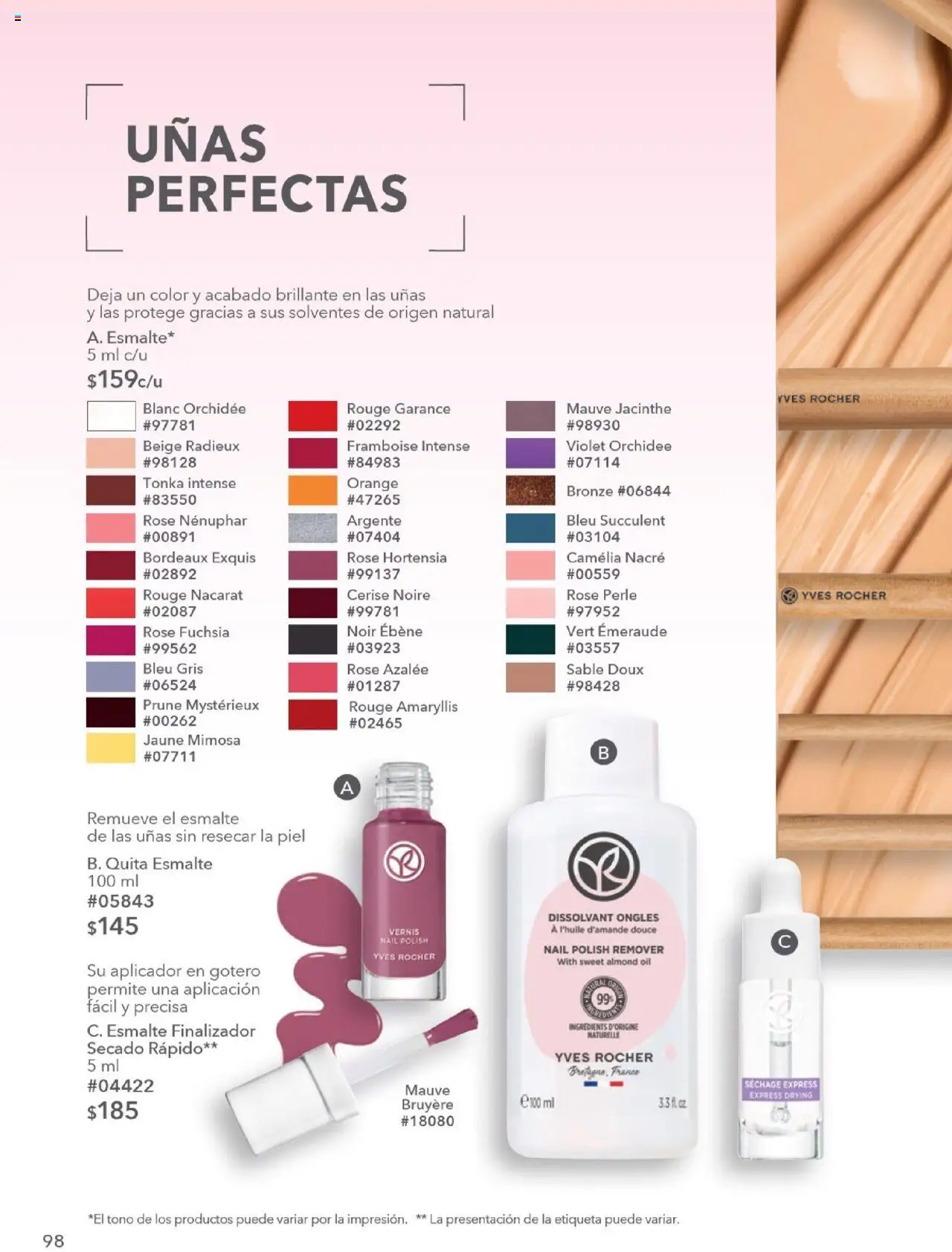 Nuevas ofertas de Yves Rocher válidas en toda la República Mexicana desde el 28.10.2025. ¡Encuentra las mejores ofertas en Yves Rocher - Campaña 15 2025! | Página: 100 | Productos: Quita esmalte