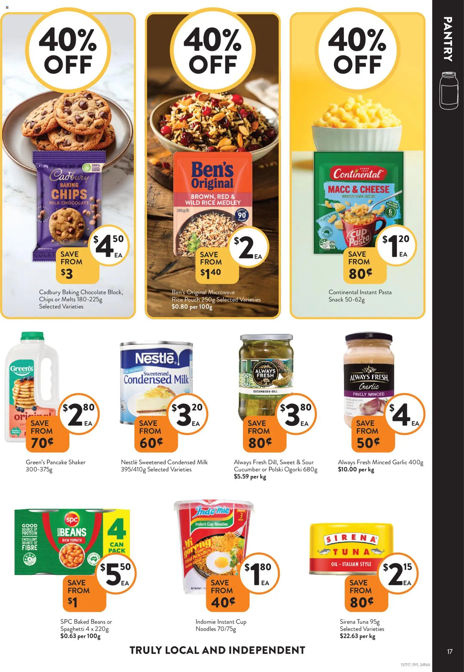 Foodworks catalogue - valid from 19.11.2025 | Page: 17 | Products: Chocolate, Noodles, Garlic, Microwave