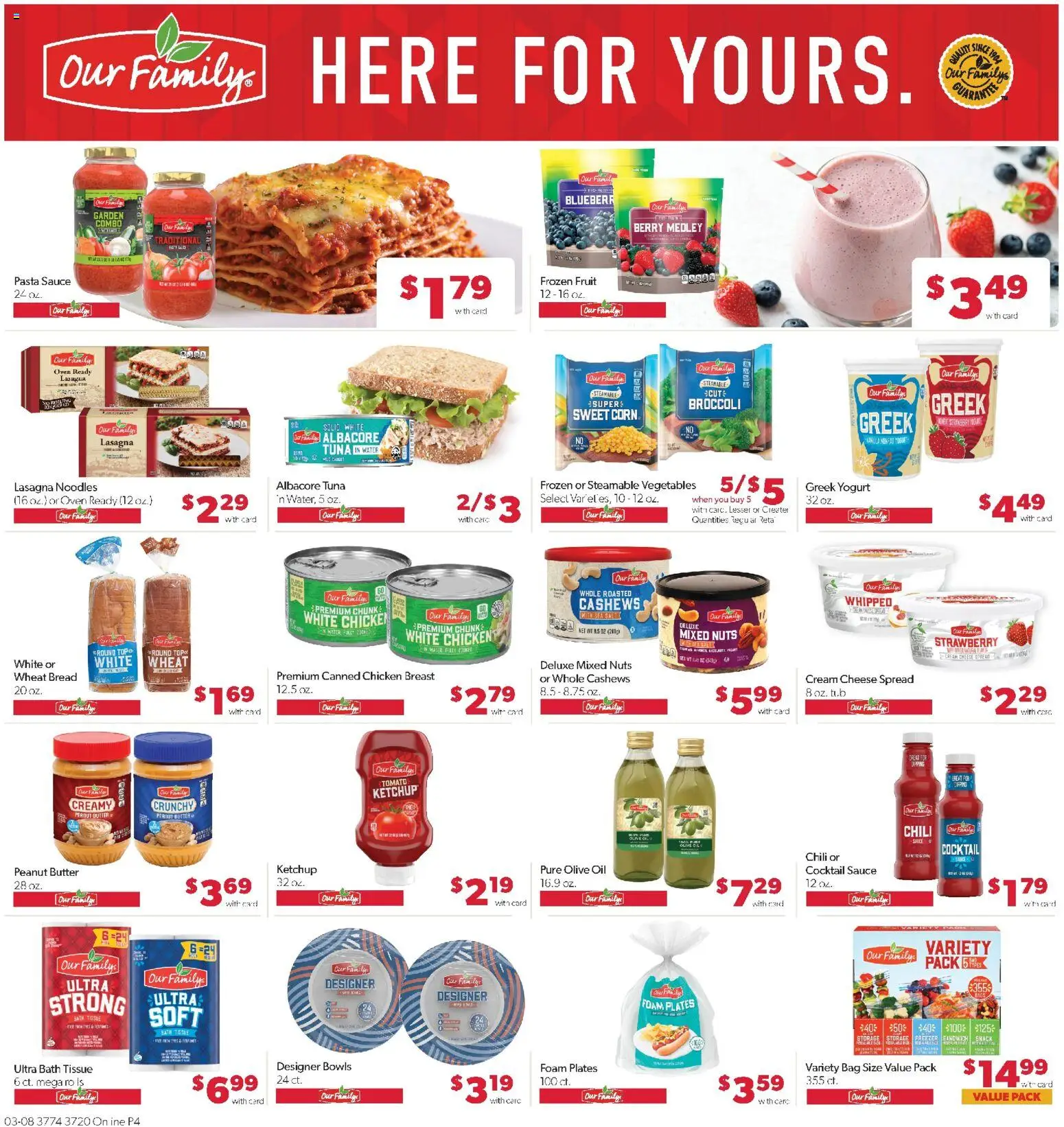 Family Fare Weekly Ad - valid from 08.03.2026 | Page: 9 | Products: Broccoli, Yogurt, Vegetables, Oven