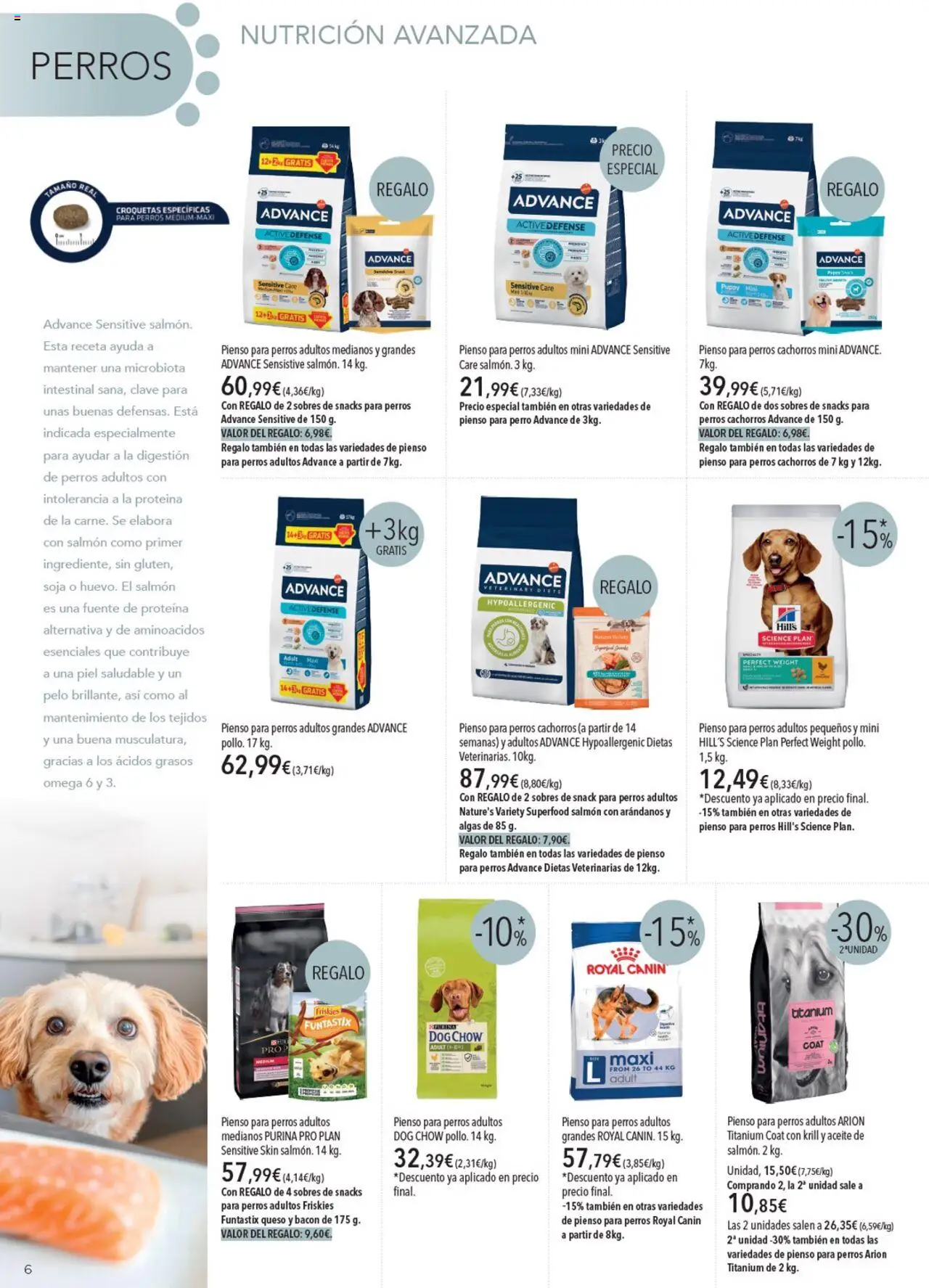 Nuevas ofertas de El Corte Inglés válidas en toda la República Mexicana desde el 01.08.2025. ¡Encuentra las mejores ofertas en El Corte Inglés - Catálogo Mascotas Agosto! | Página: 6 | Productos: Fuente, Queso, Aceite, Arándanos