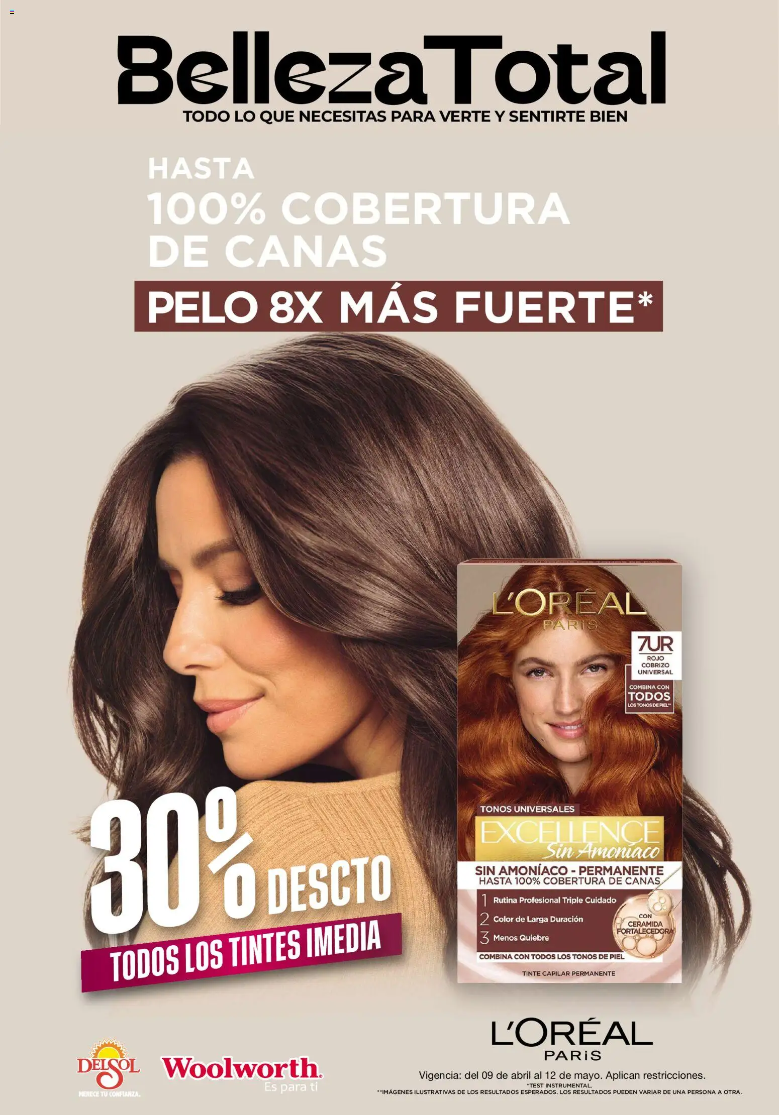 Nuevas ofertas de Del Sol y Woolworth válidas en toda la República Mexicana desde el 09.04.2026. ¡Encuentra las mejores ofertas en Del Sol y Woolworth catálogo Beauty Days ! | Página: 9