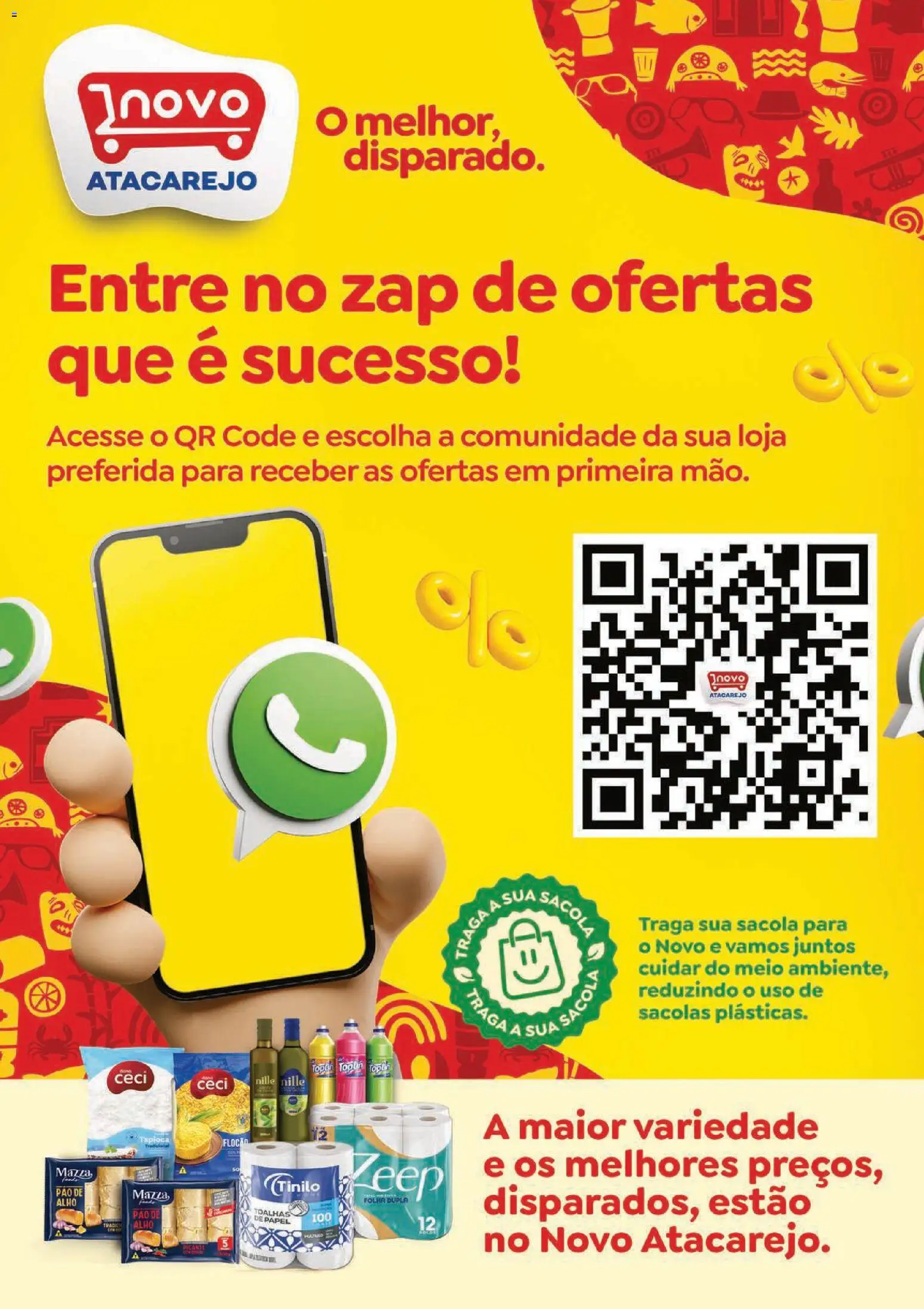 Novo Atacarejo Folheto - válido de 04.12.2025 | Página: 2 | Produtos: Alho, Tapioca, Pão