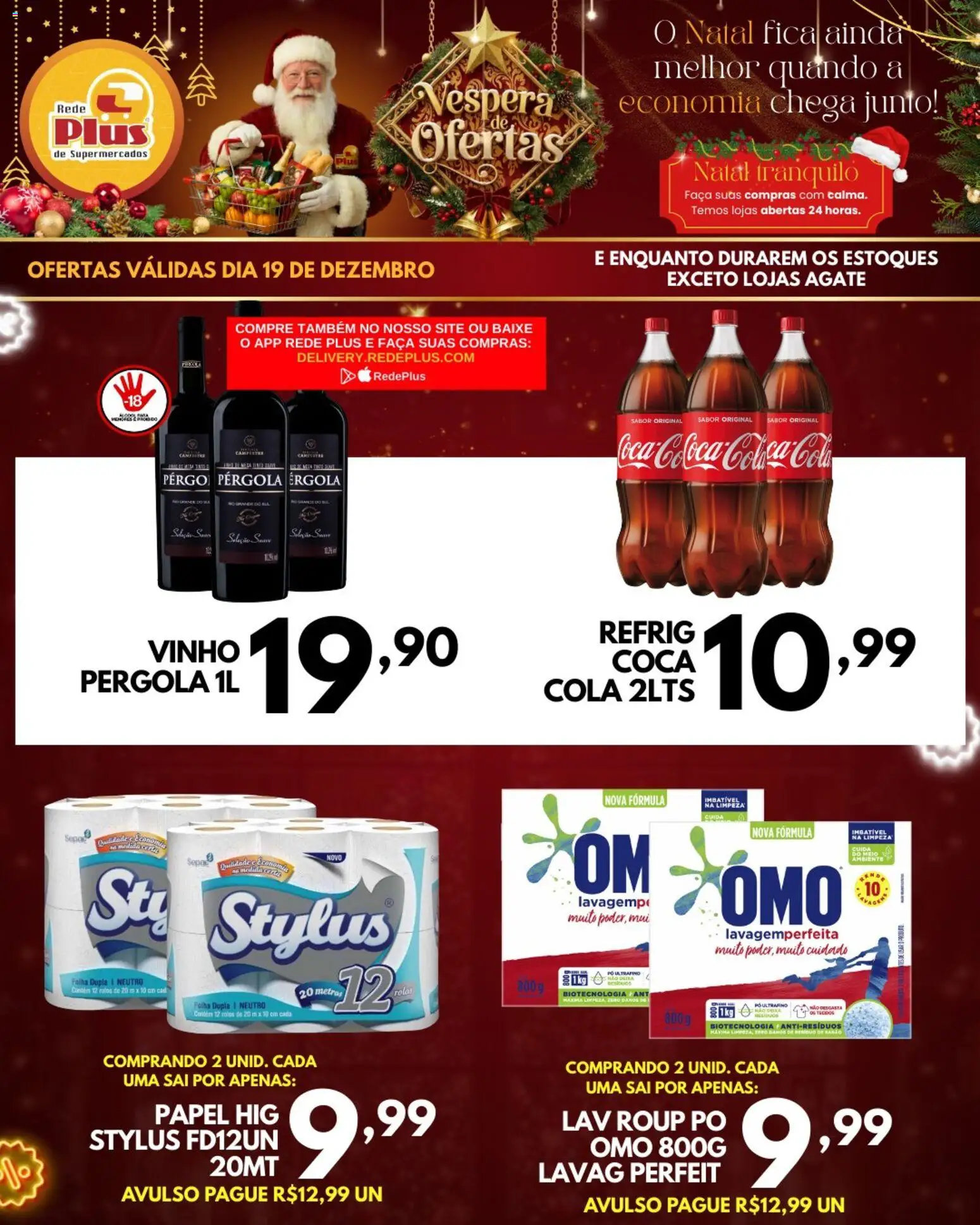 Rede Plus Supermercados Folheto - válido de 19.12.2025 | Página: 5 | Produtos: Pó, Cola, Faca, Vinho