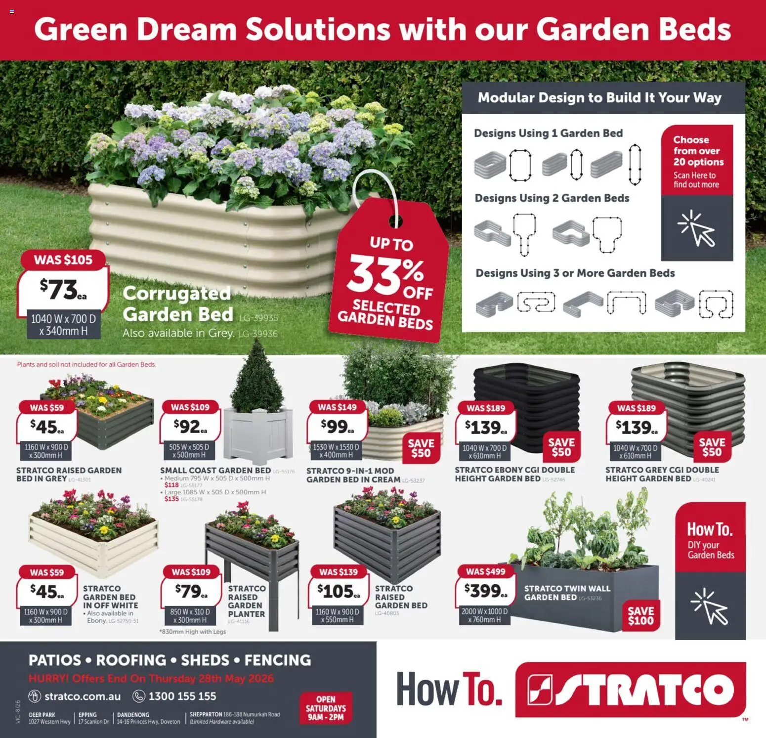 Stratco catalogue - valid from 17.04.2026 | Page: 12 | Products: Cream, Soil, Bed