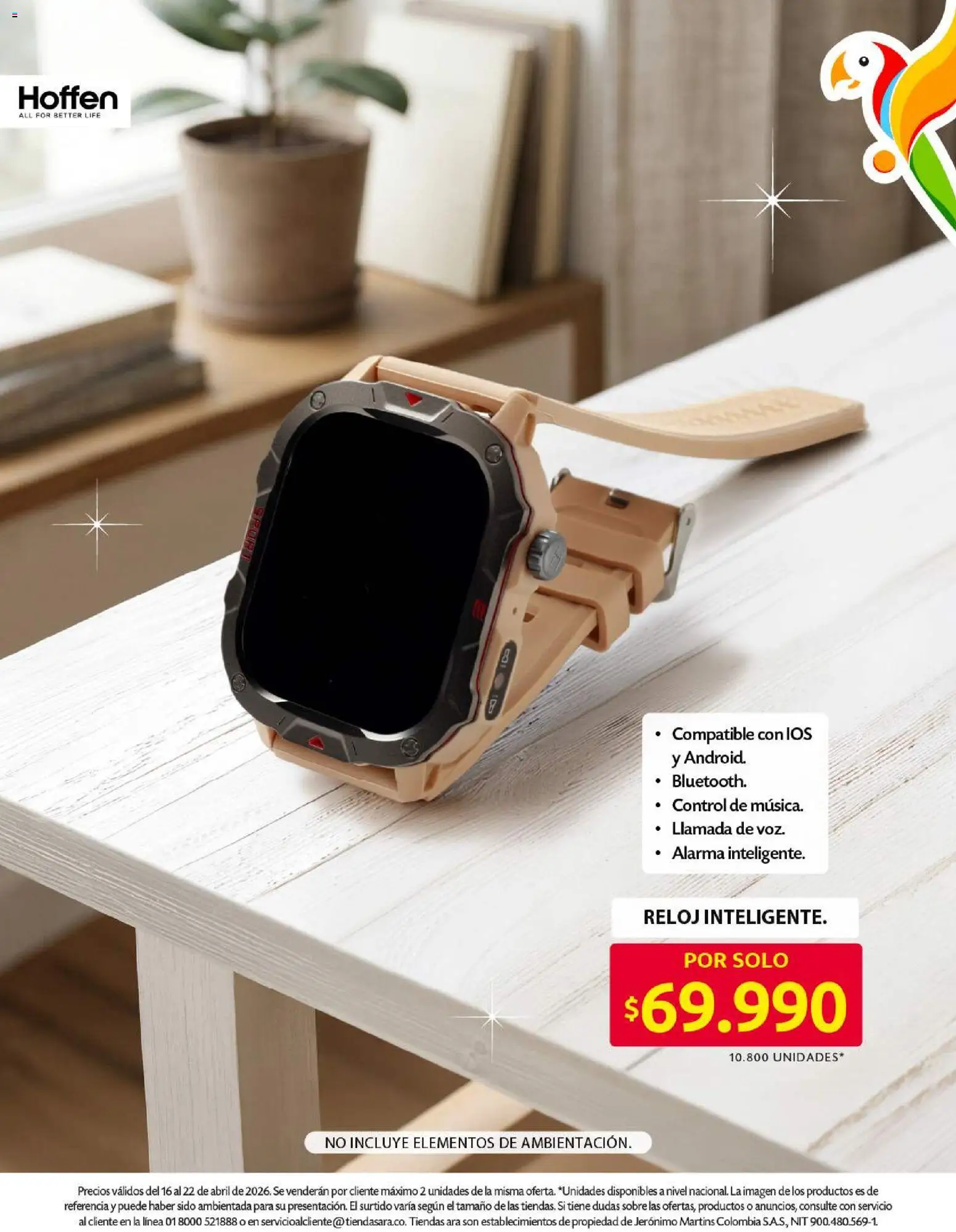 Ara revista - valida desde el 16.04.2026 | Página: 18 | Productos: Alarma, Reloj, Sobre