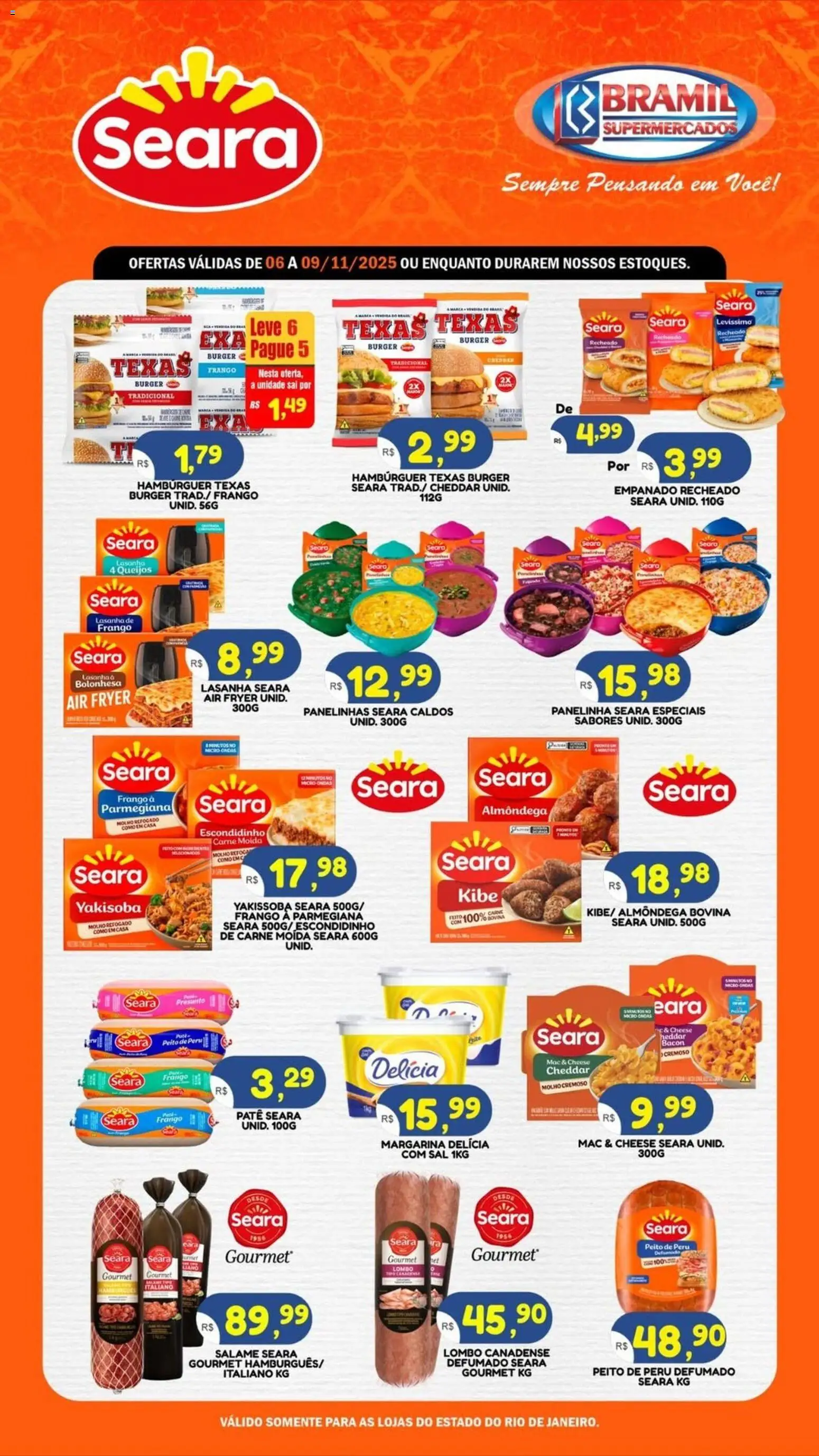 Bramil Supermercados Folheto - válido de 06.11.2025 | Página: 1 | Produtos: Air fryer, Presunto, Cheddar, Escondidinho