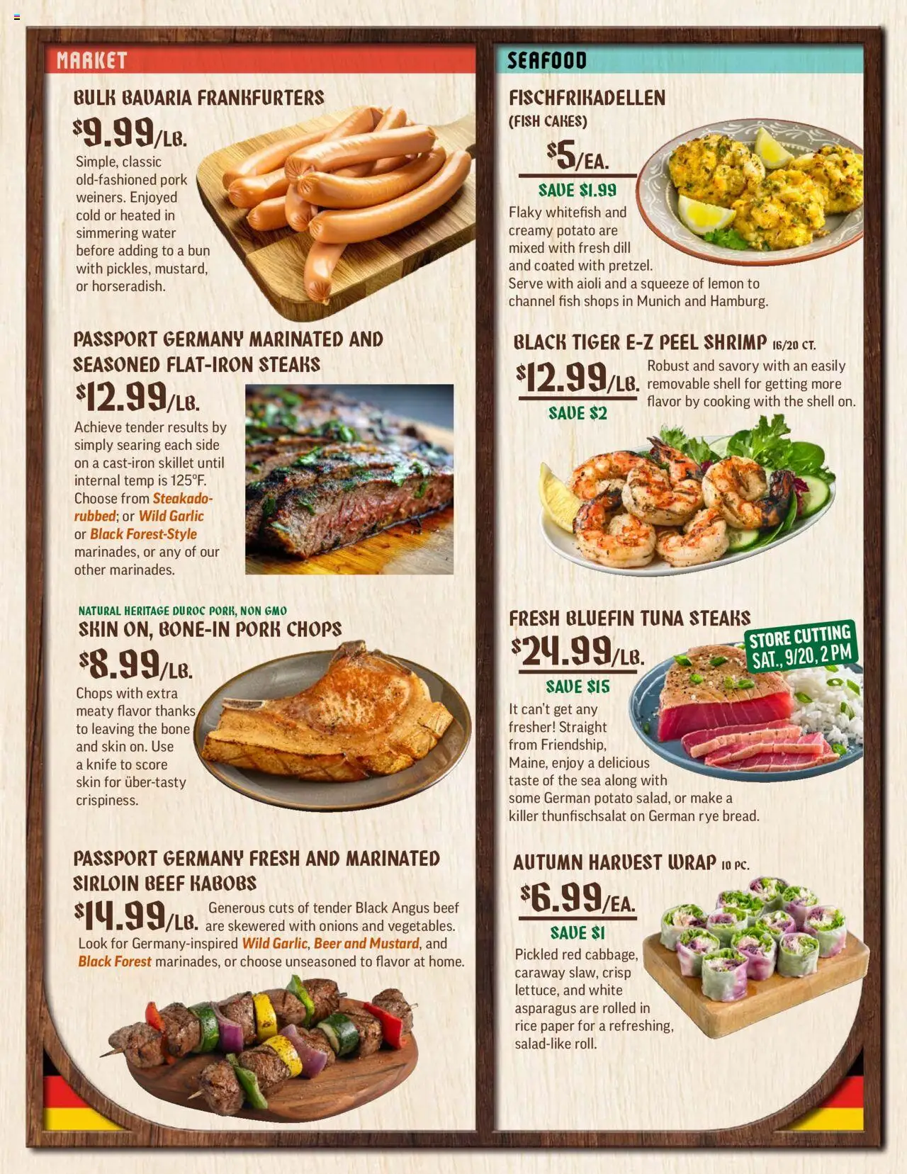 Central Market Weekly Ad - valid from 17.09.2025 | Page: 3 | Products: Pork, Rice, Beef, Water