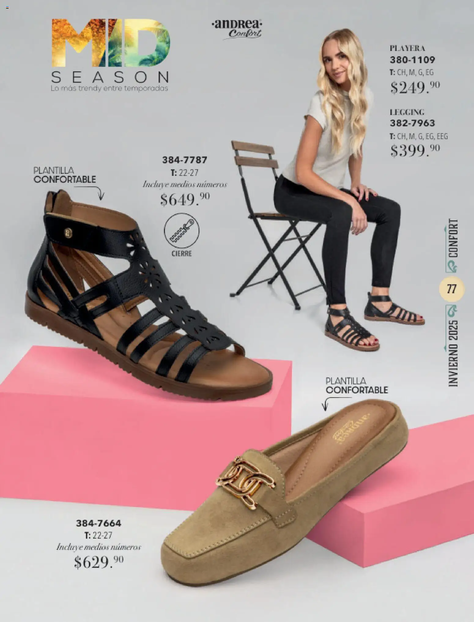 Nuevas ofertas de Andrea válidas en toda la República Mexicana desde el 26.11.2025. ¡Encuentra las mejores ofertas en Andrea catálogo Invierno! | Página: 77 | Productos: Playera