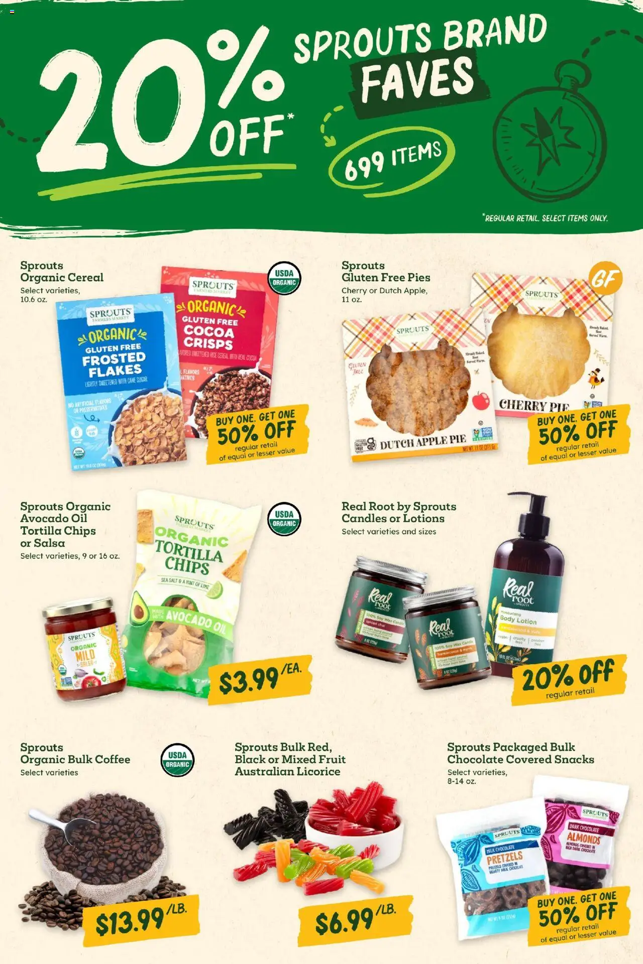 Sprouts Weekly Ad - valid from 08.10.2025 | Page: 4 | Products: Milk, Oil, Chips, Salt