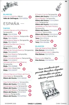 Vista previa de Sierra Cantabria Reserva, Tempranillo; Rioja; ITEM 569697, nuevo folleto de la tienda, válido en México a partir del 01.12.2025 | Página: 86