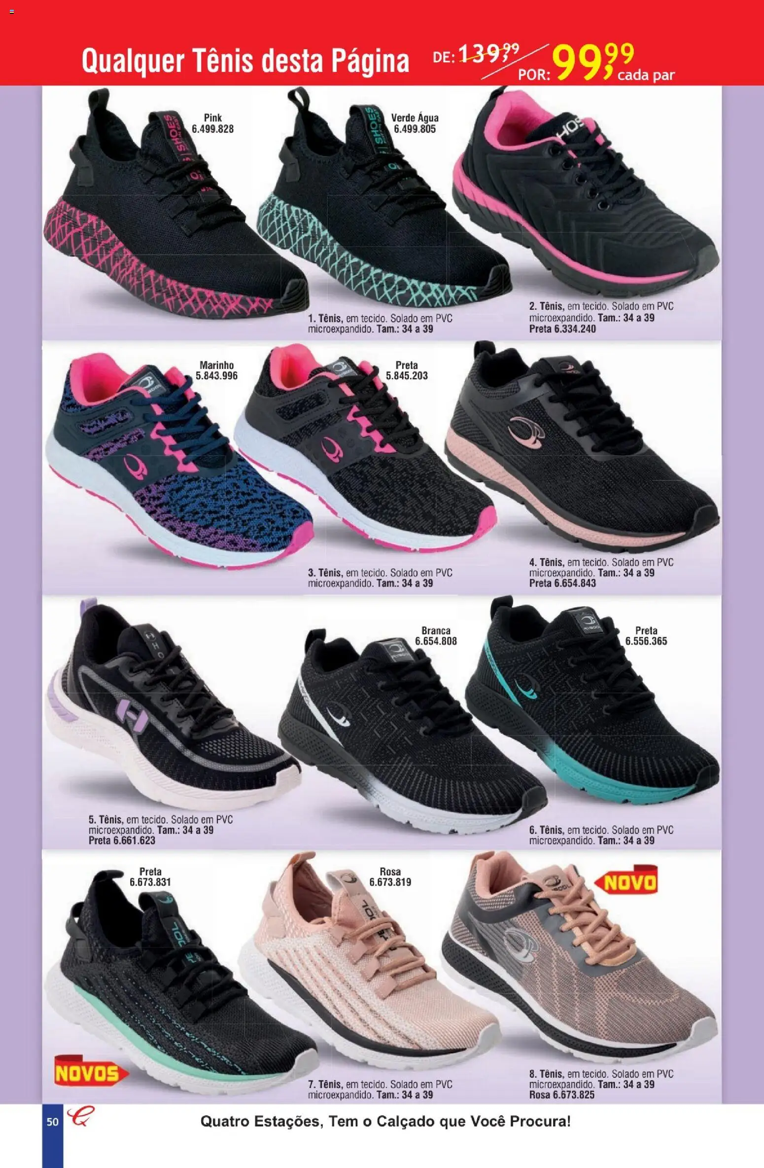 Quatro Estações Folheto - válido de 01.02.2026 | Página: 46 | Produtos: Tênis