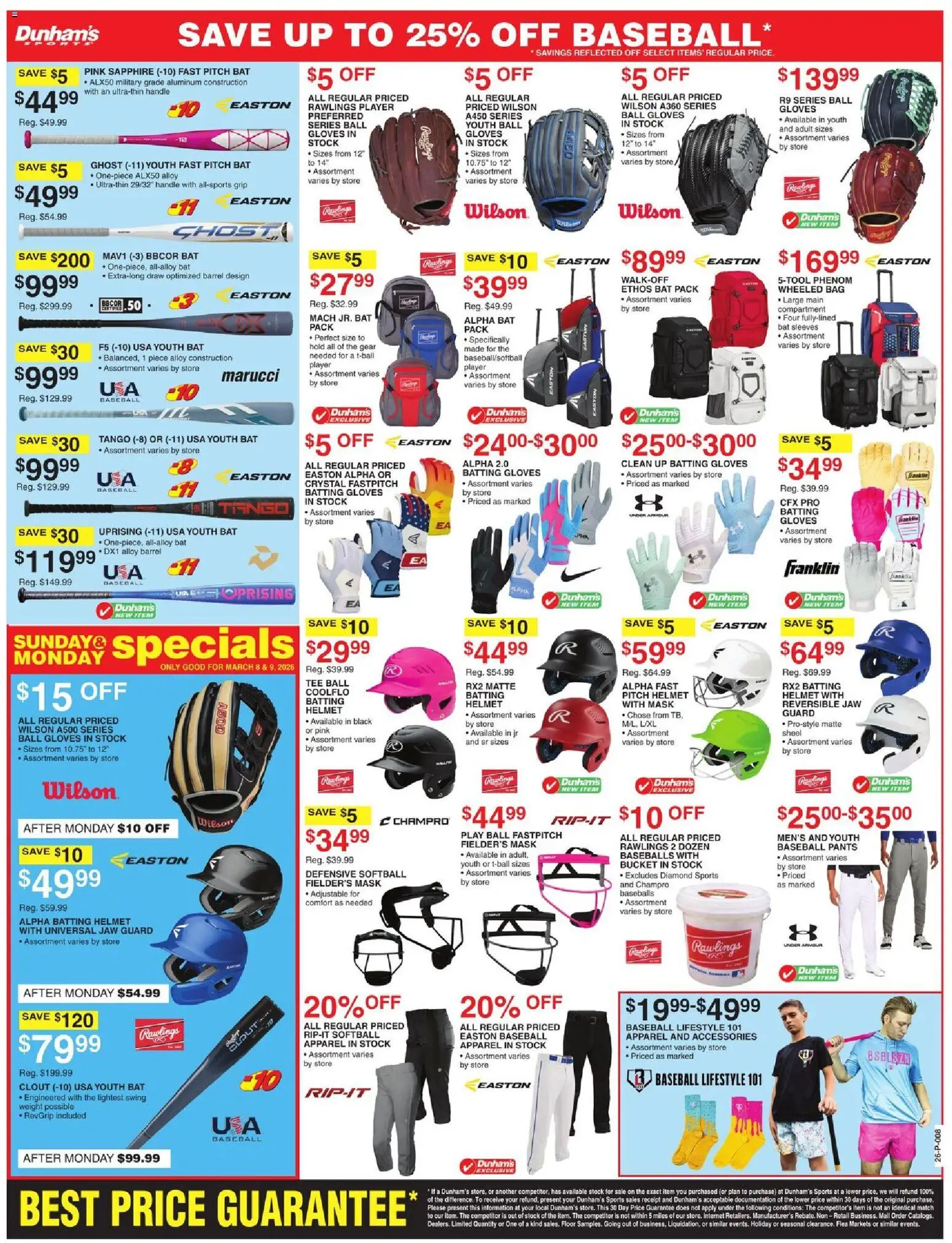 Dunham's Sports Weekly Ad - valid from 07.03.2026 | Page: 11 | Products: Mask, Gloves, Player, Bag