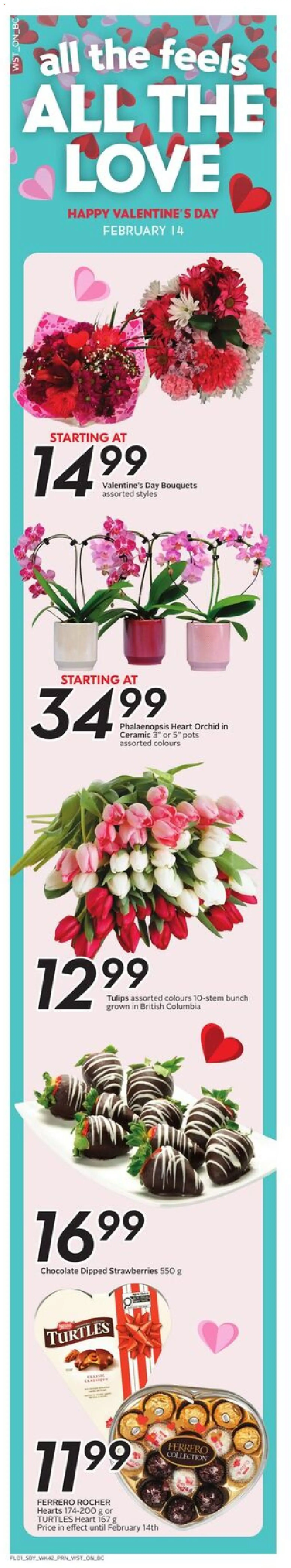 Safeway flyer valid from 12.02.2026 | Page: 2 | Products: Strawberries, Chocolate