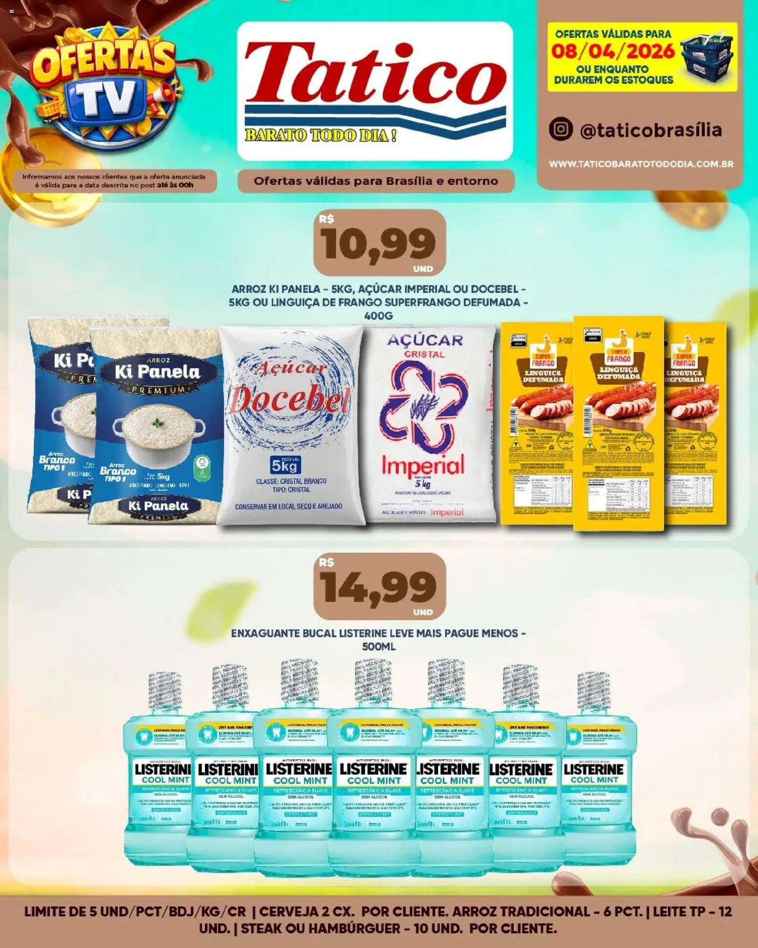 Tatico Folheto - válido de 08.04.2026 | Página: 11 | Produtos: Panela, Linguiça, Arroz, Frango