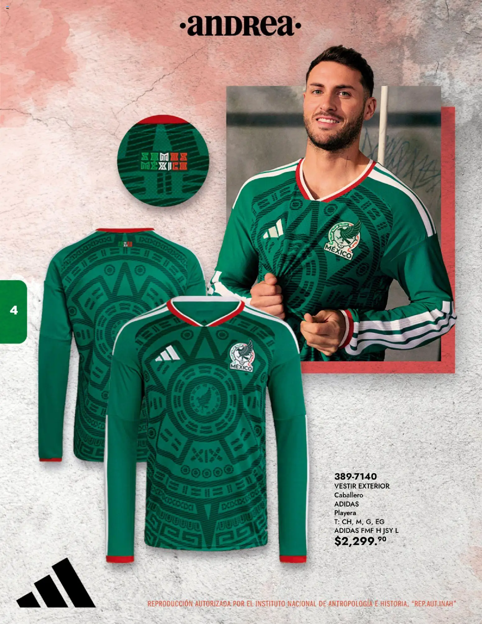 Nuevas ofertas de Andrea válidas en toda la República Mexicana desde el 07.12.2025. ¡Encuentra las mejores ofertas en Andrea catálogo Lo mejor del Mundial! | Página: 4 | Productos: Playera