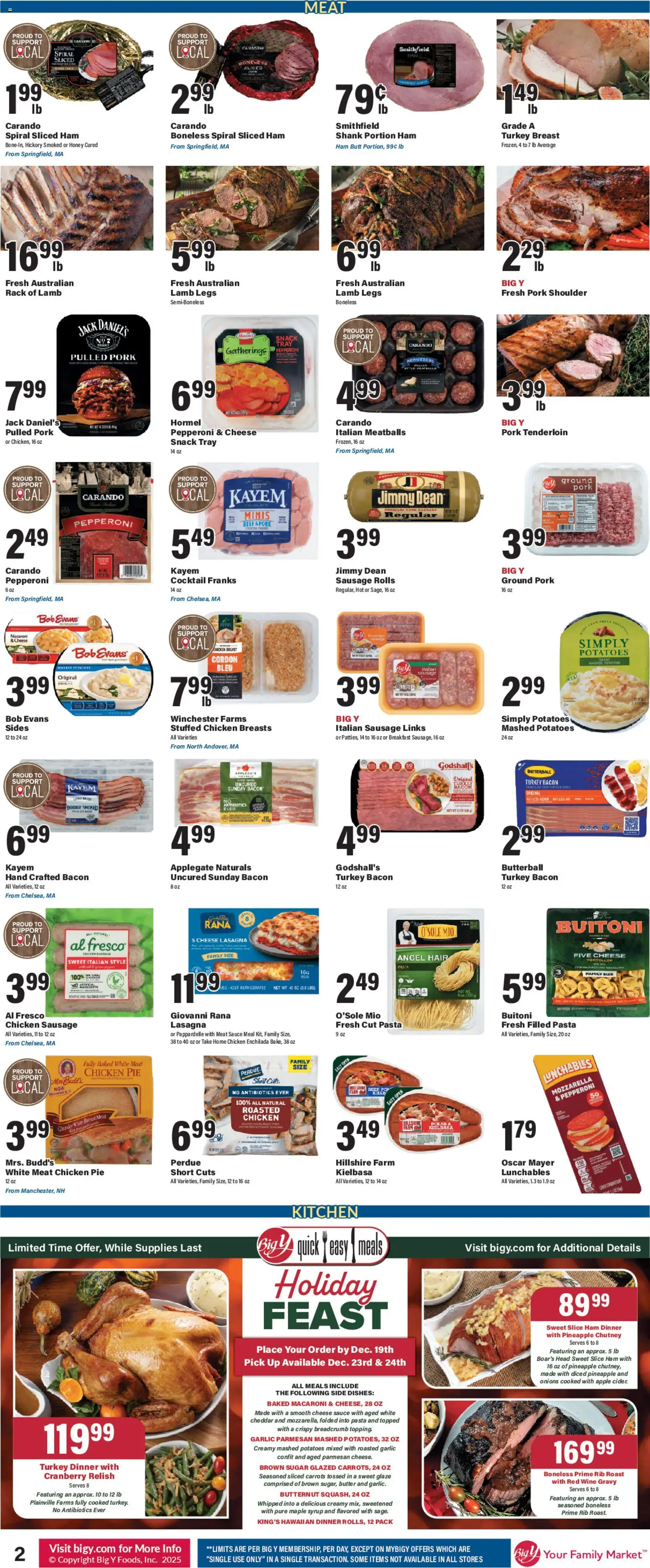 Big Y Weekly Ad - valid from 11.12.2025 | Page: 3 | Products: Wine, Beef, Potatoes, Garlic