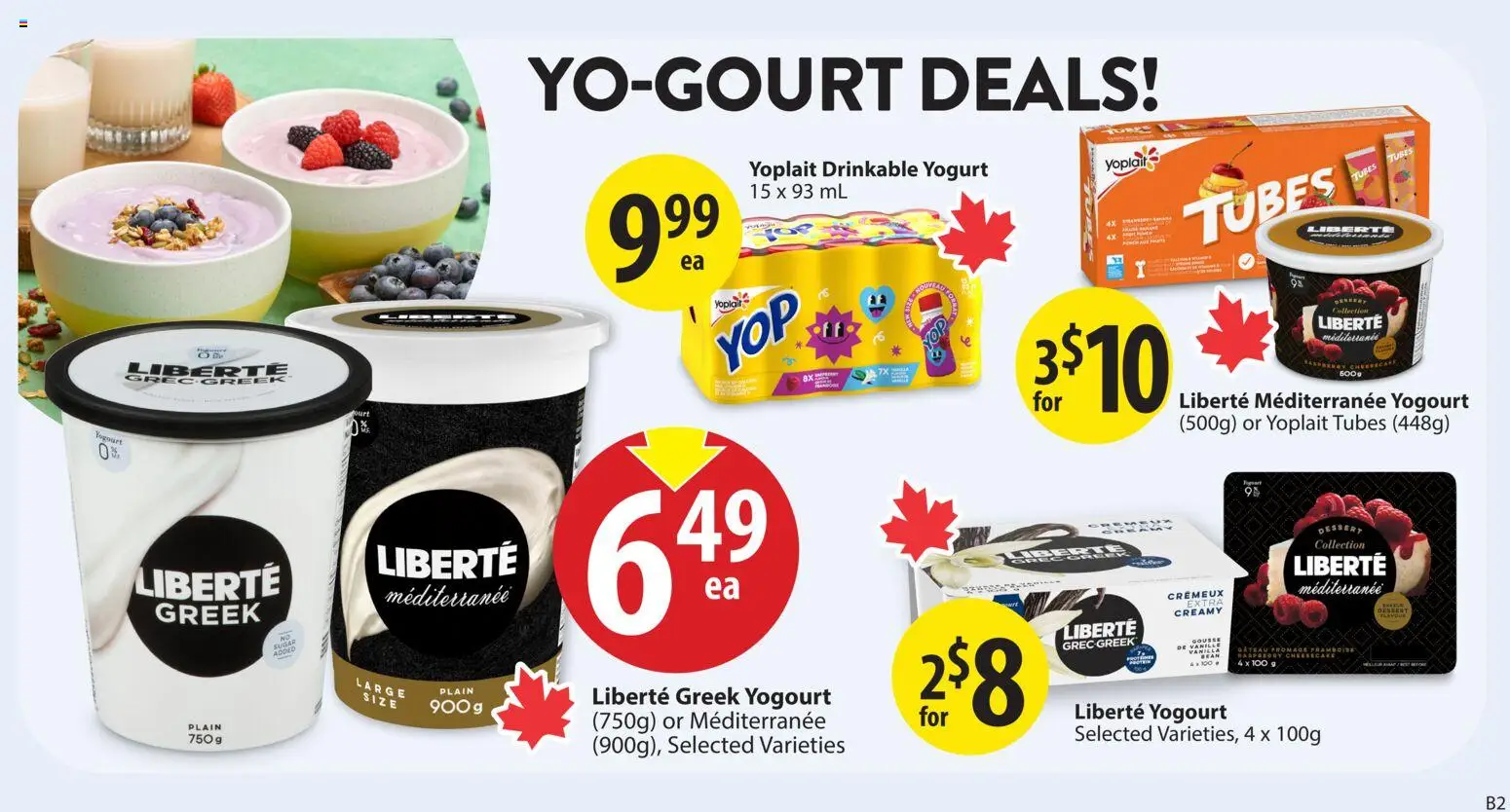 Save on foods flyer valid from 08.01.2026 | Page: 15 | Products: Yogurt