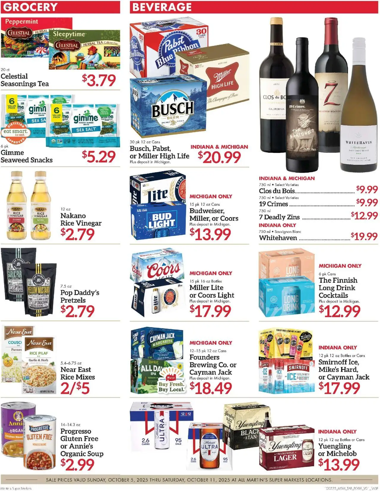 Martin’s Weekly Ad - valid from 05.10.2025 | Page: 10 | Products: Vinegar, Rice, Tea, Salt