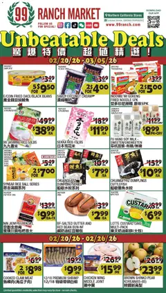 Preview of 99 Ranch Market weekly ads valid from 20.02.2026
